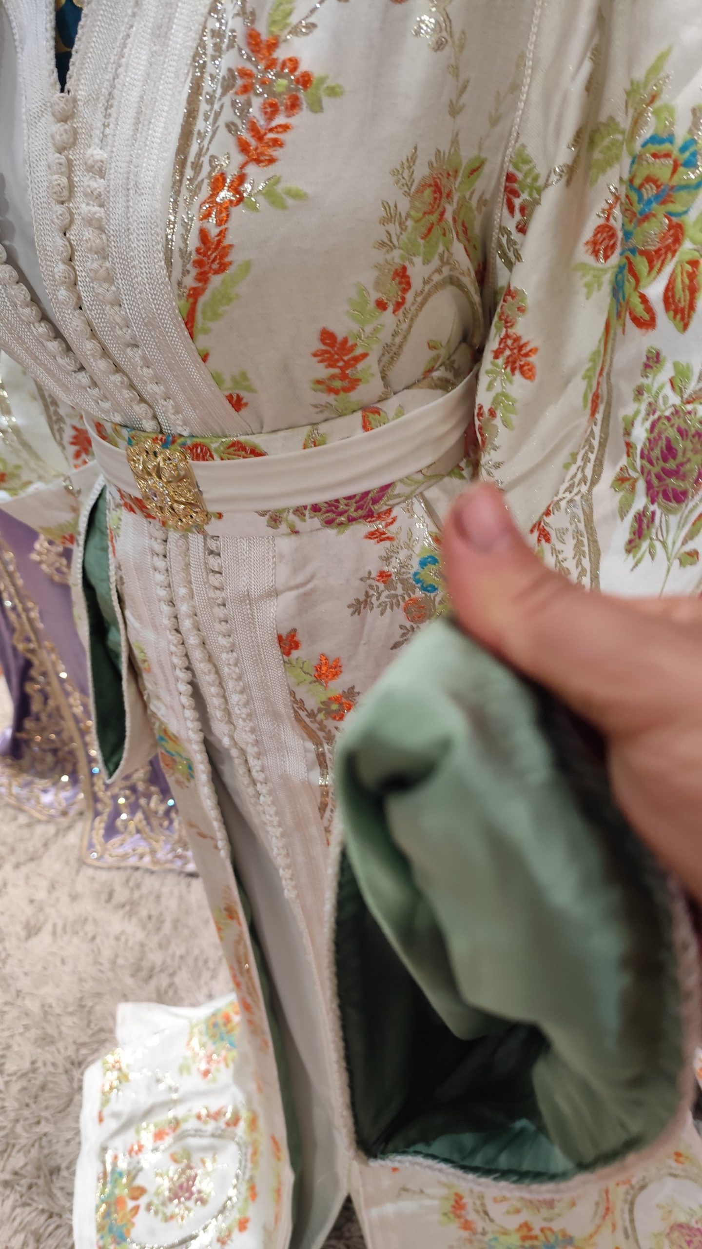 caftan marocain neuf doublé grande taille – Image 3