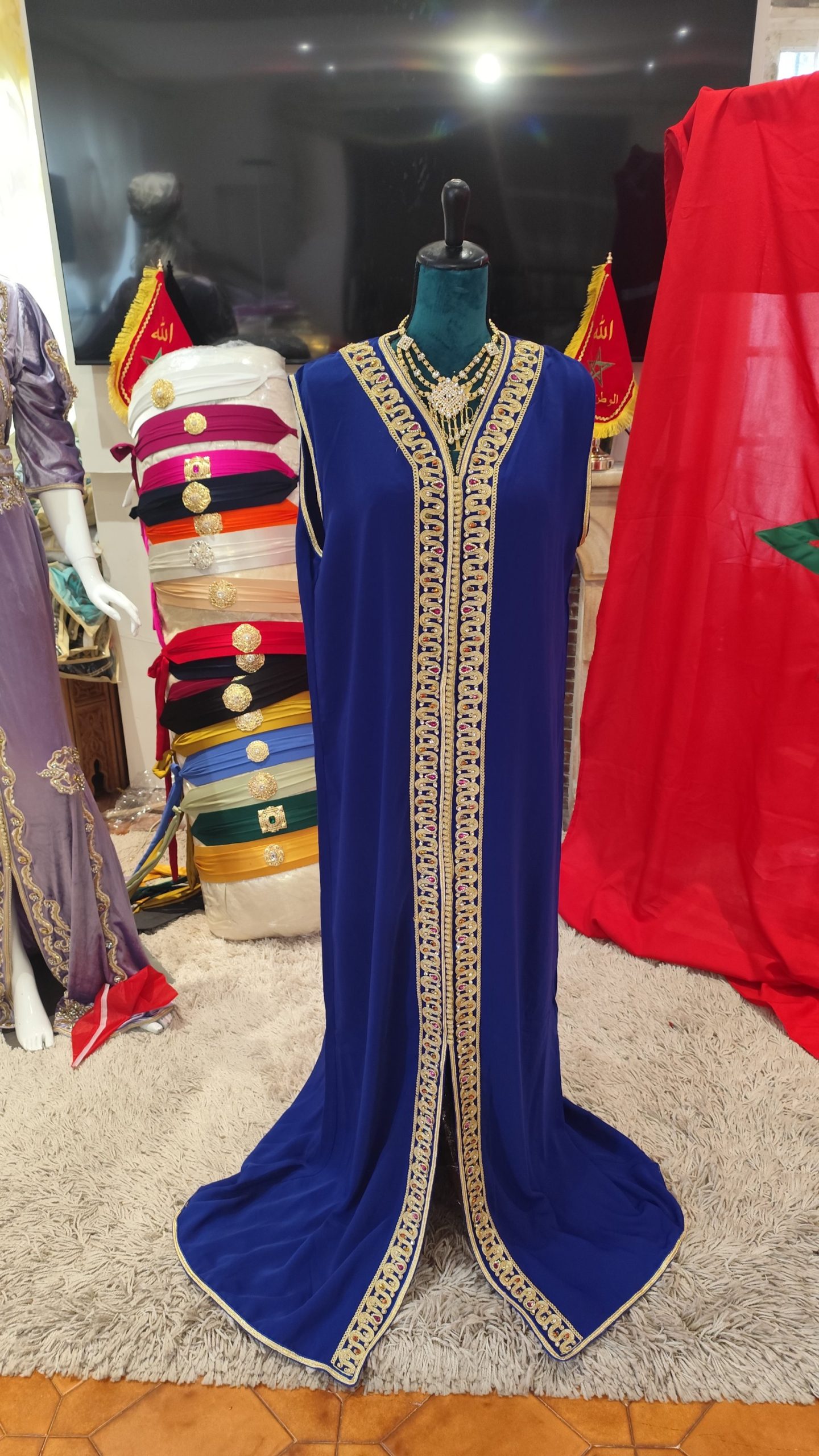 caftan marocain neuf doublé 65cm – Image 10