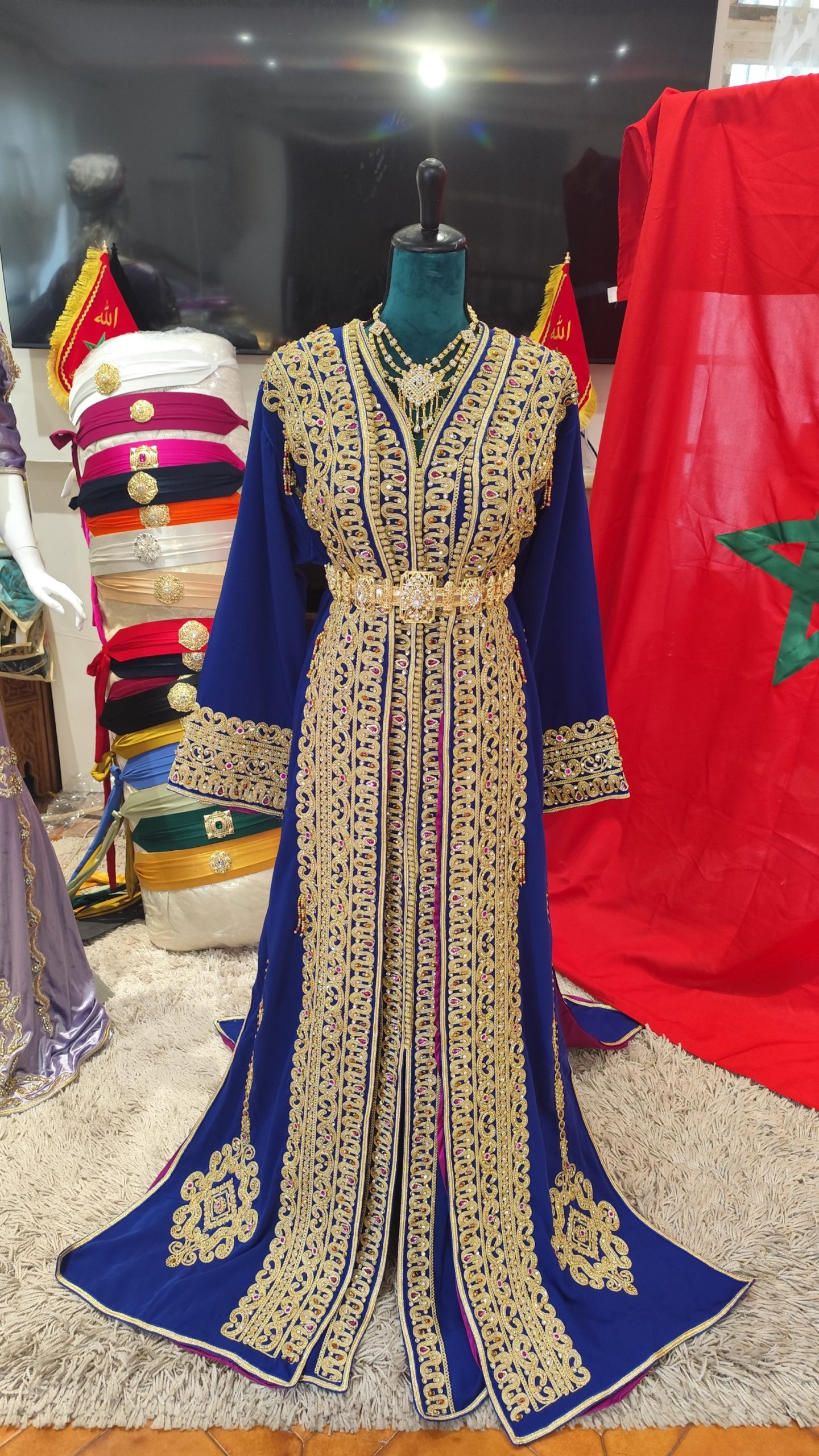 caftan marocain neuf doublé 65cm – Image 7