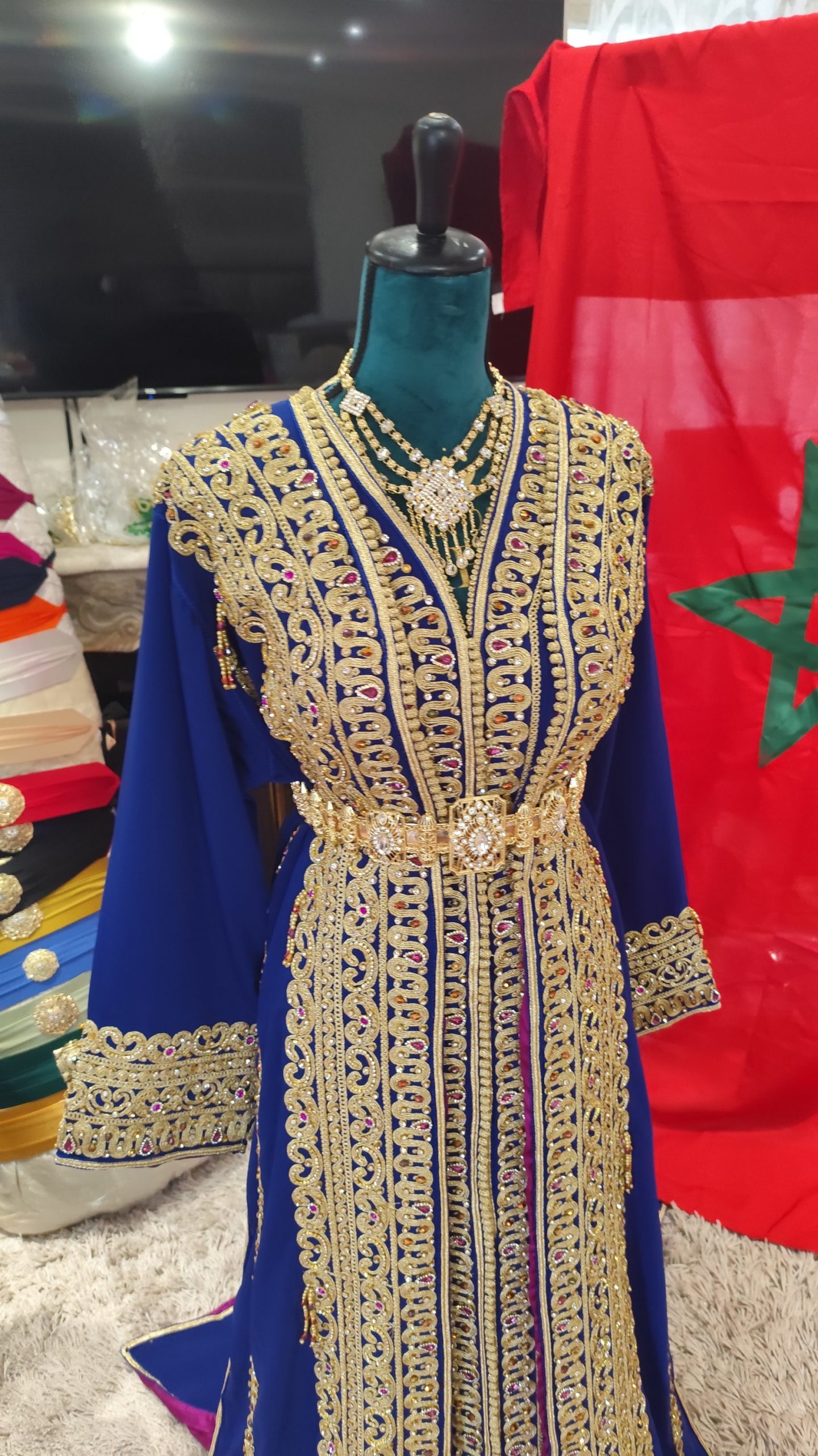 caftan marocain neuf doublé 65cm – Image 11