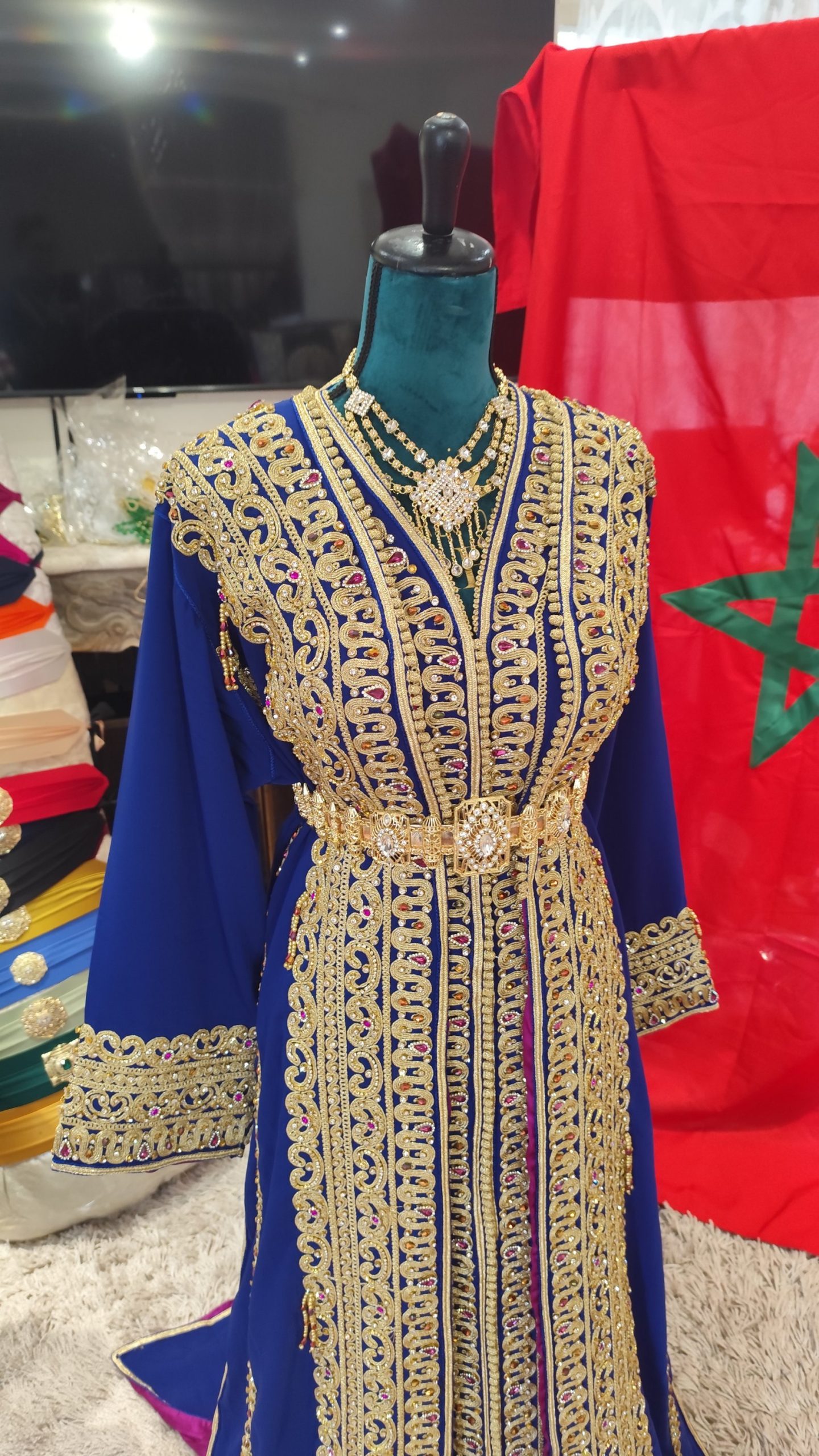 caftan marocain neuf doublé 65cm – Image 2