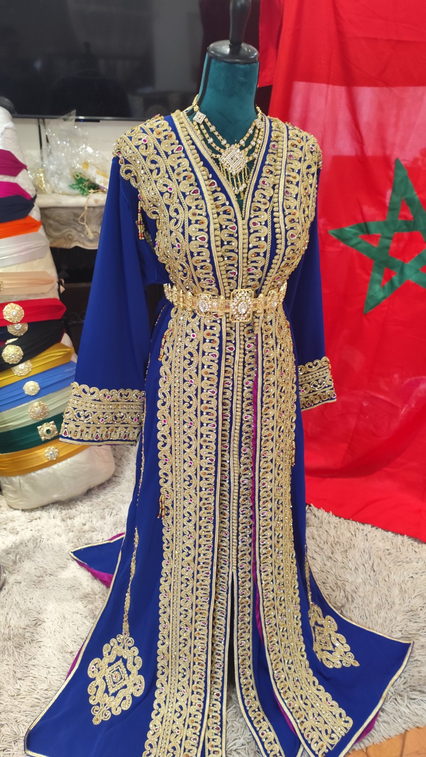 caftan marocain neuf doublé 65cm – Image 12