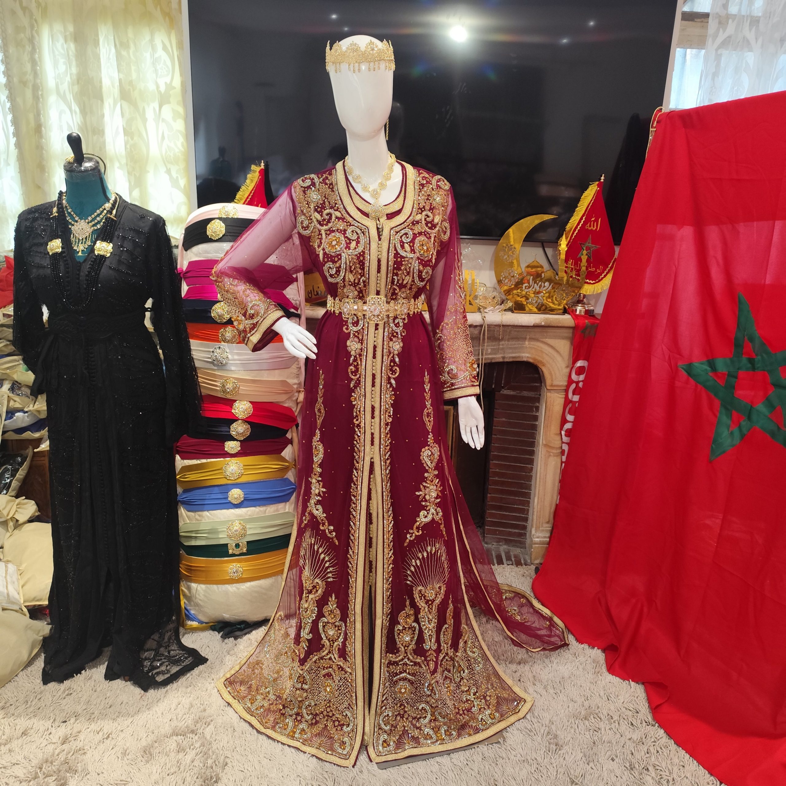caftan marocain neuf avec la traîne – Image 9