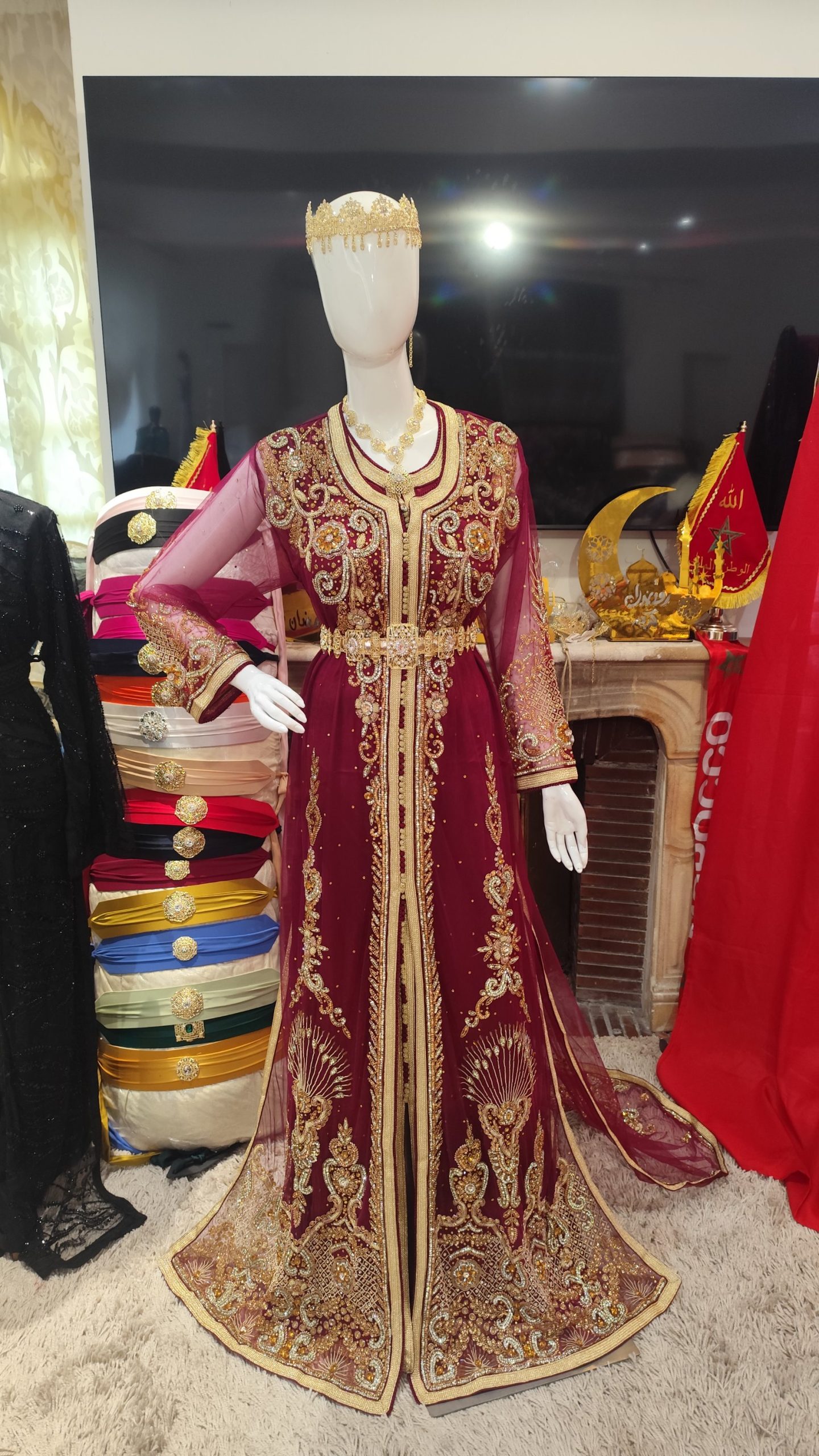 caftan marocain neuf avec la traîne – Image 11
