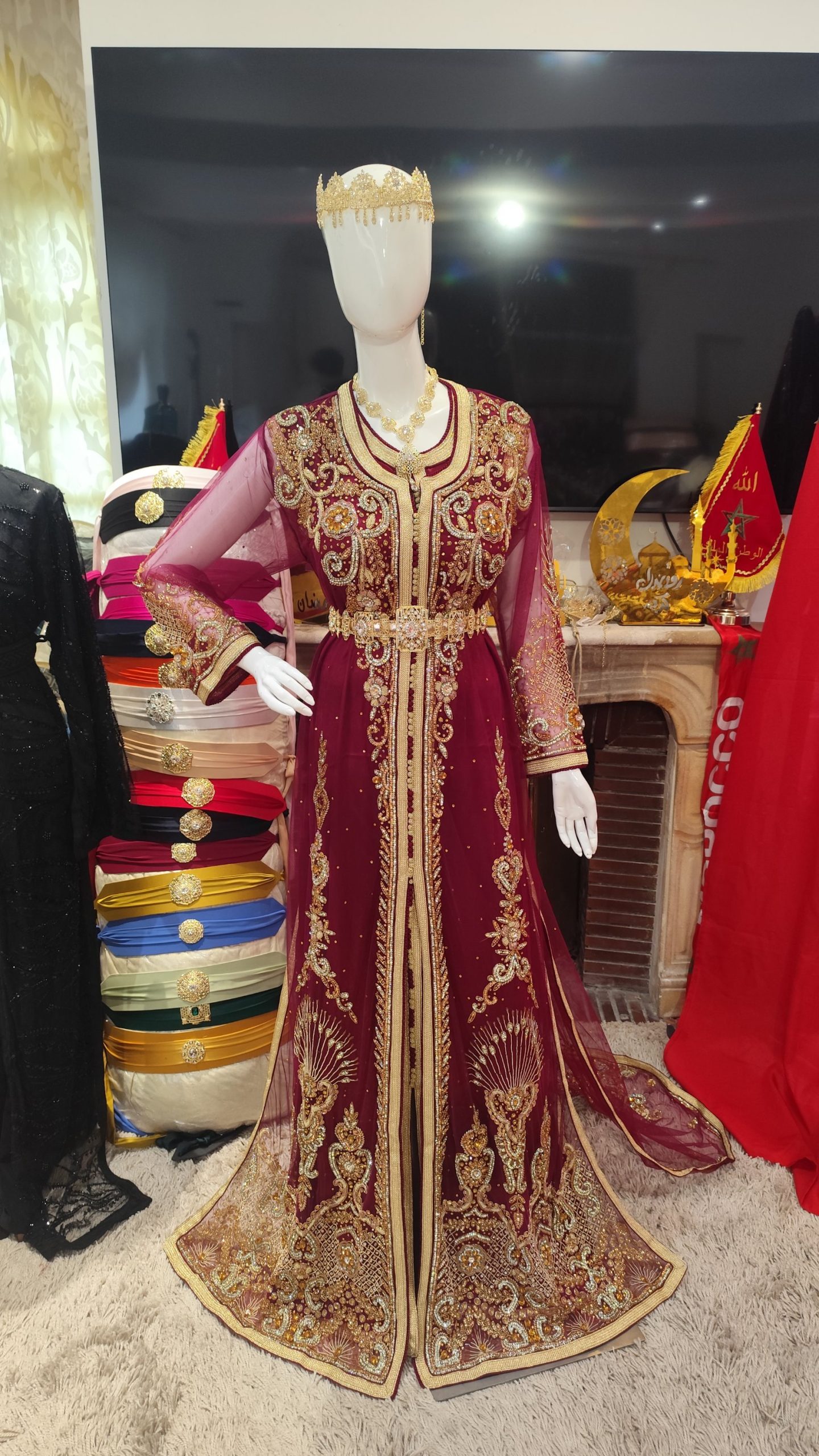 caftan marocain neuf avec la traîne – Image 6