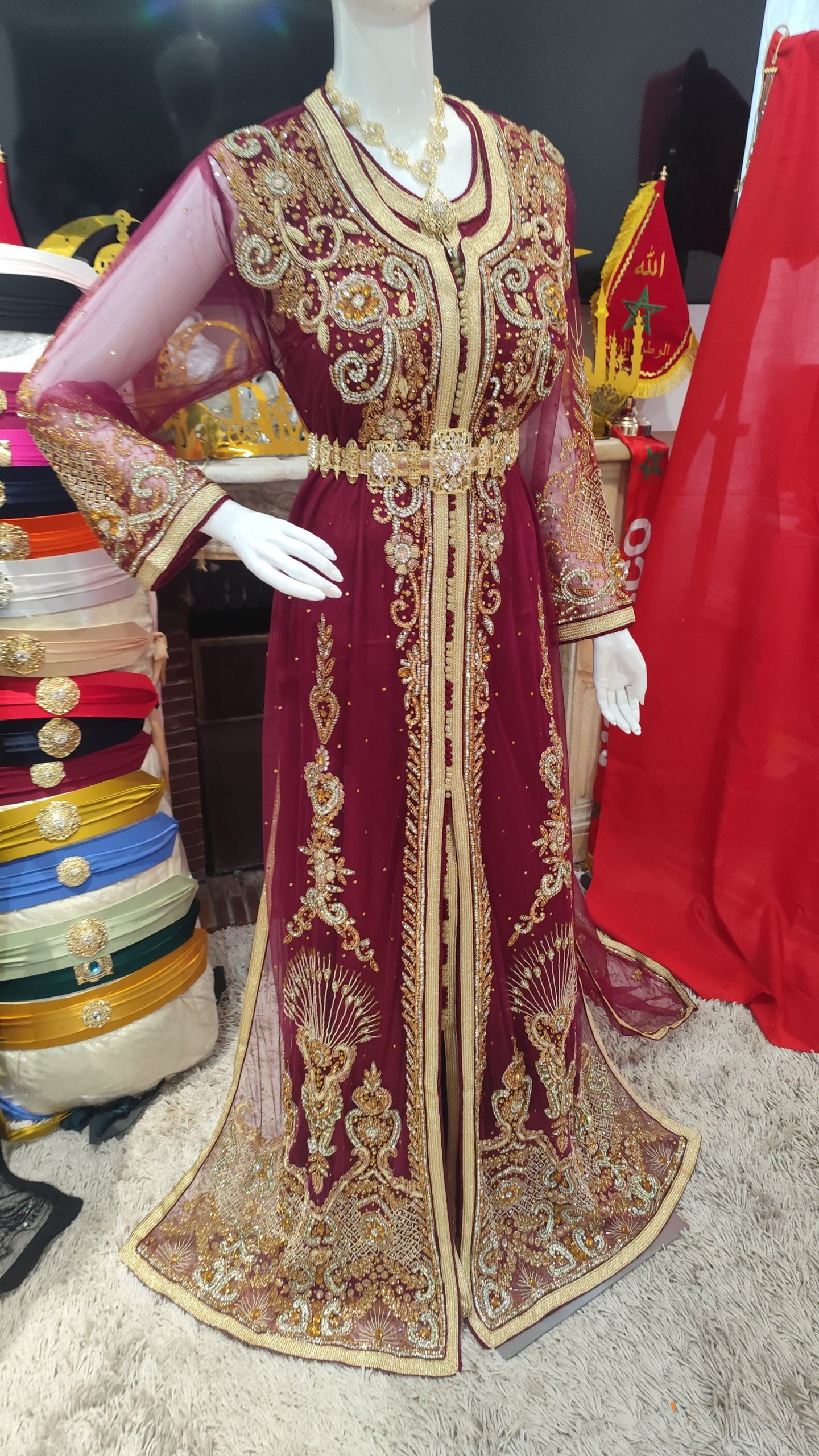 caftan marocain neuf avec la traîne – Image 7