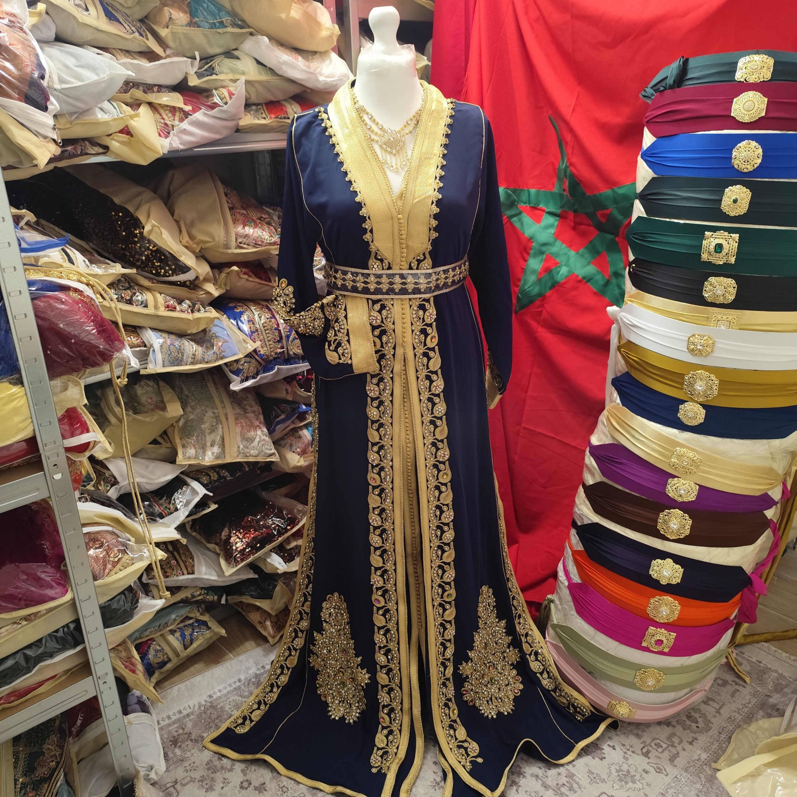 caftan marocain neuf avec ceinture – Image 9