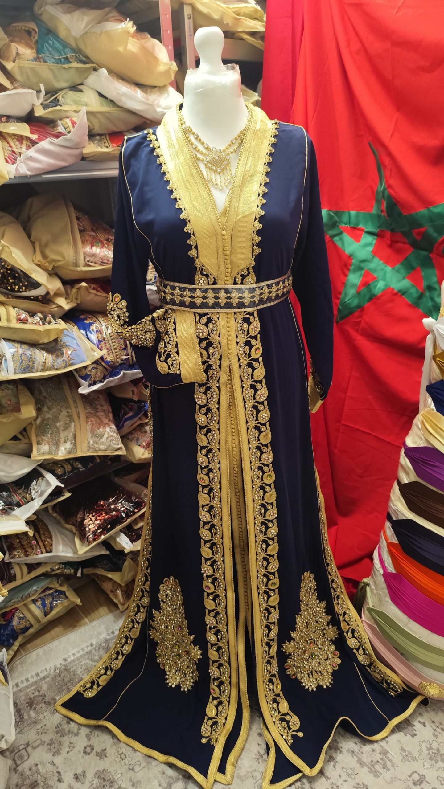 caftan marocain neuf avec ceinture – Image 6
