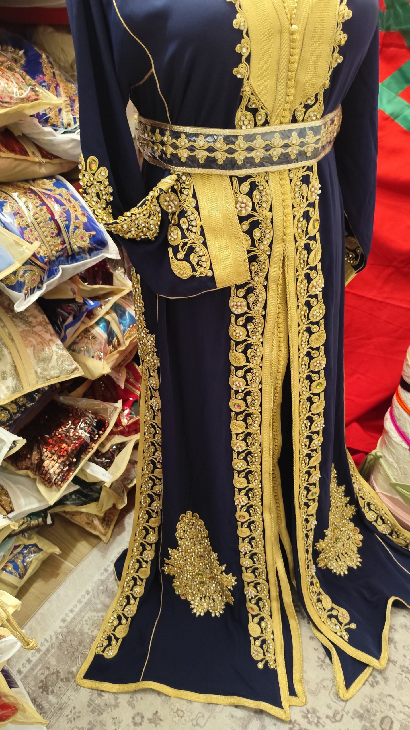 caftan marocain neuf avec ceinture – Image 5