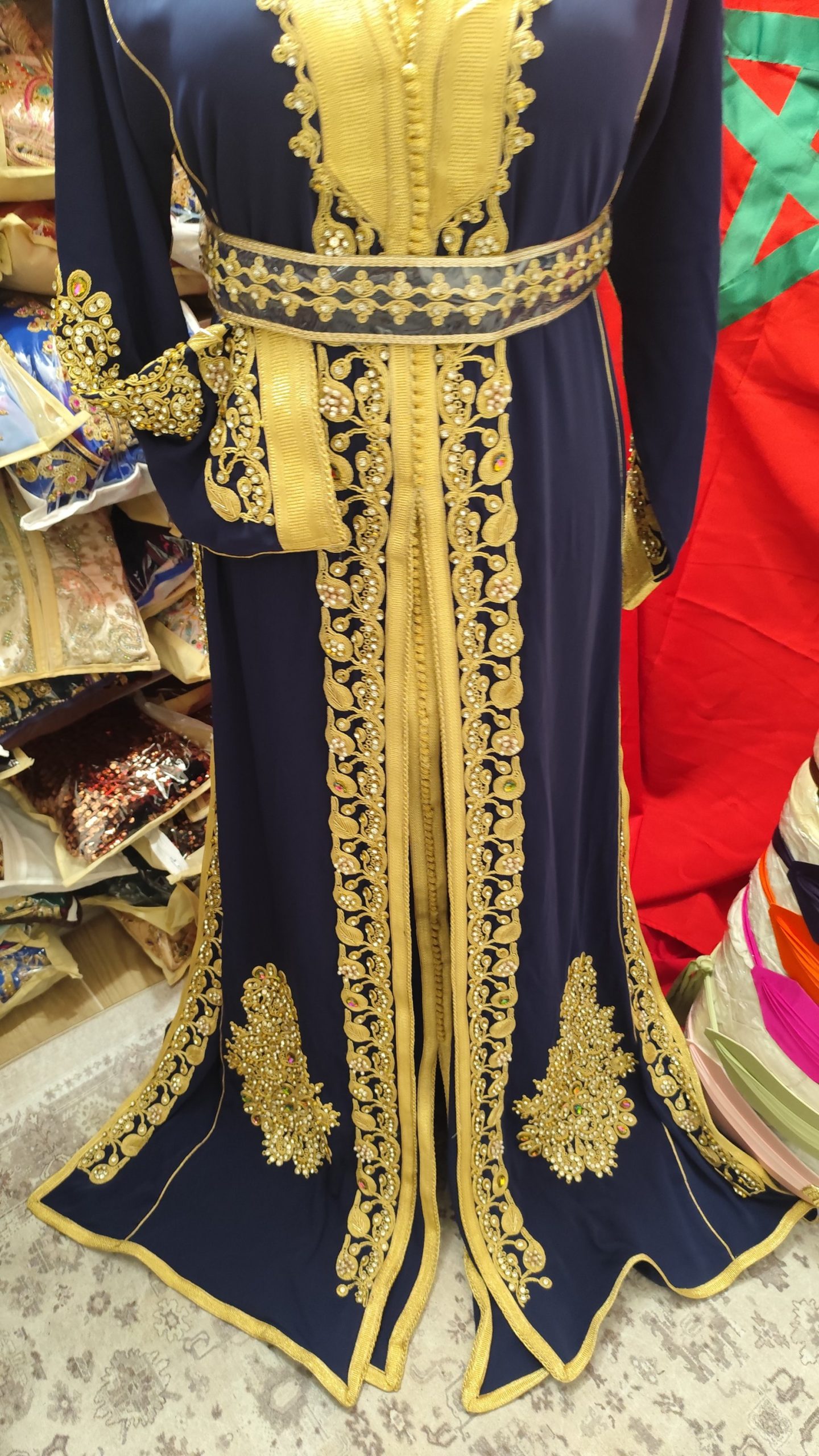 caftan marocain neuf avec ceinture – Image 2