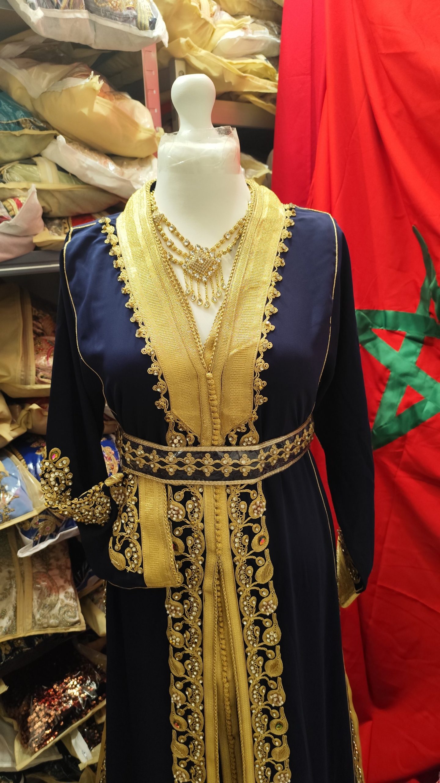 caftan marocain neuf avec ceinture – Image 4