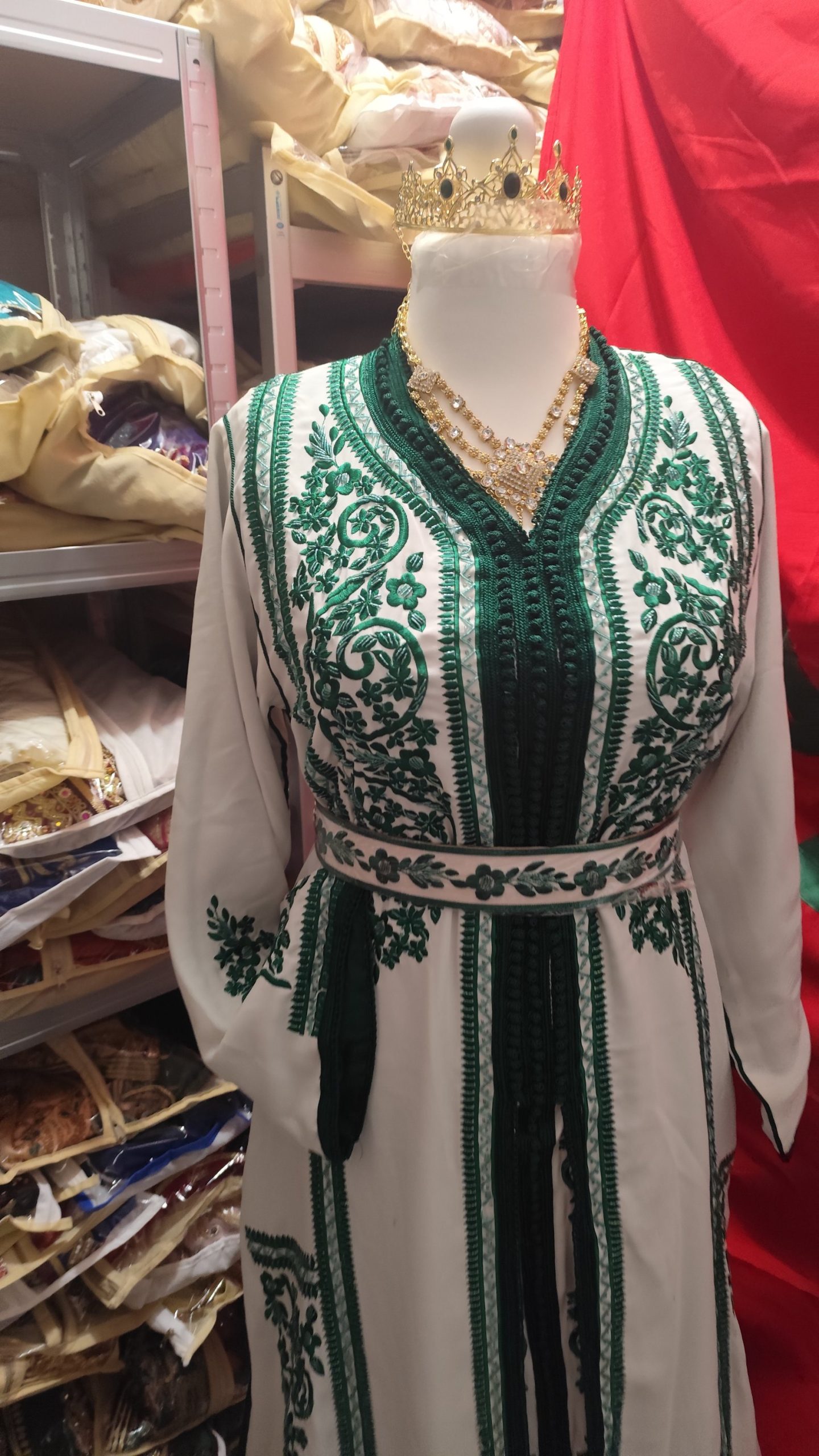 caftan marocain neuf doublé avec ceinture – Image 8