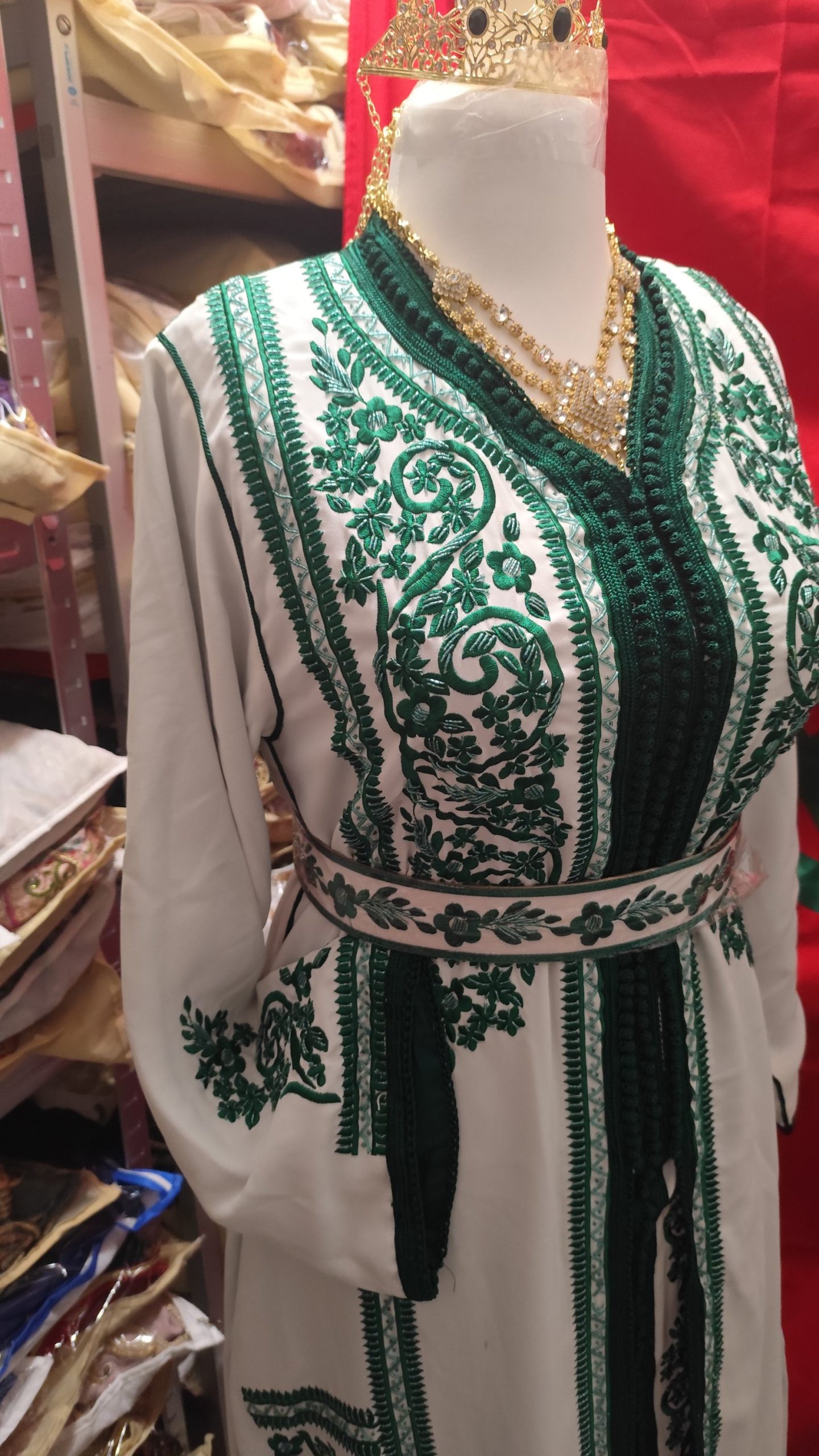 caftan marocain neuf doublé avec ceinture – Image 7