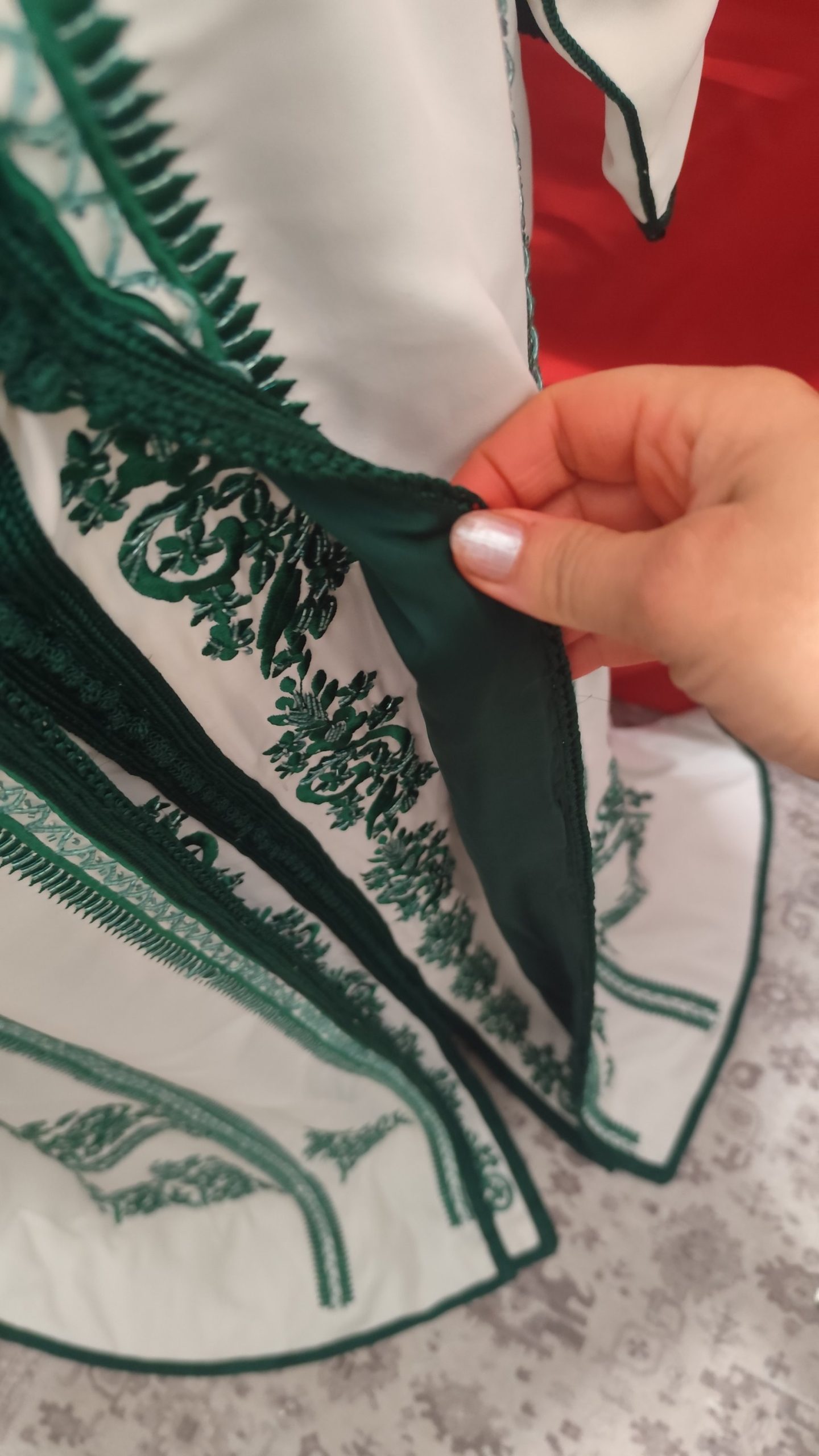 caftan marocain neuf doublé avec ceinture – Image 2