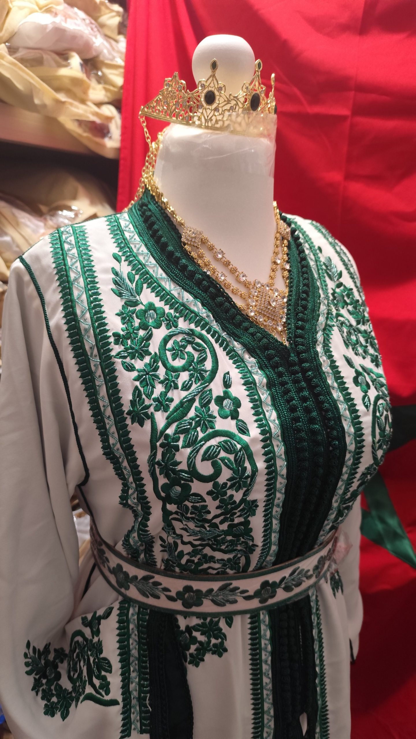 caftan marocain neuf doublé avec ceinture – Image 9