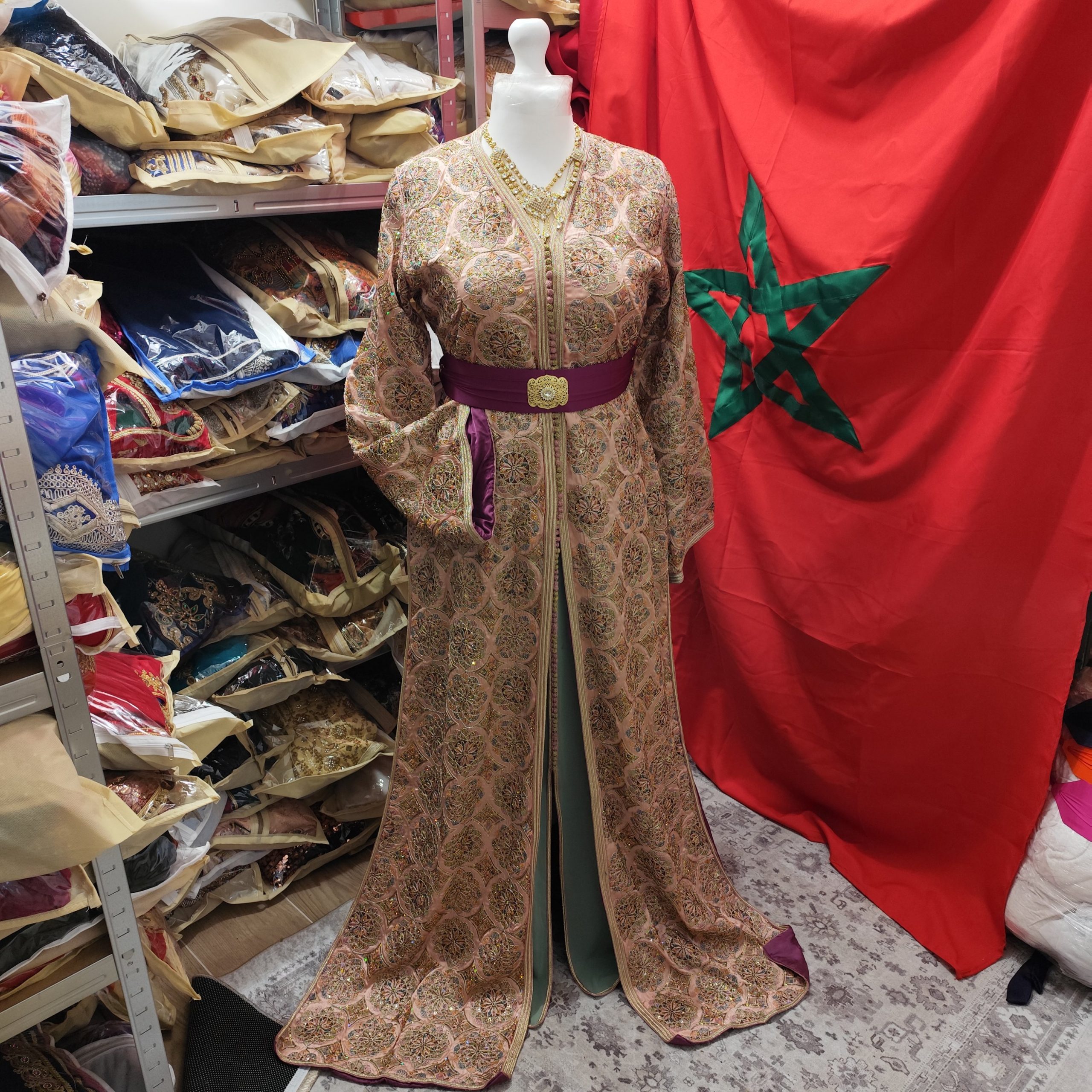 caftan marocain d occasion doublé