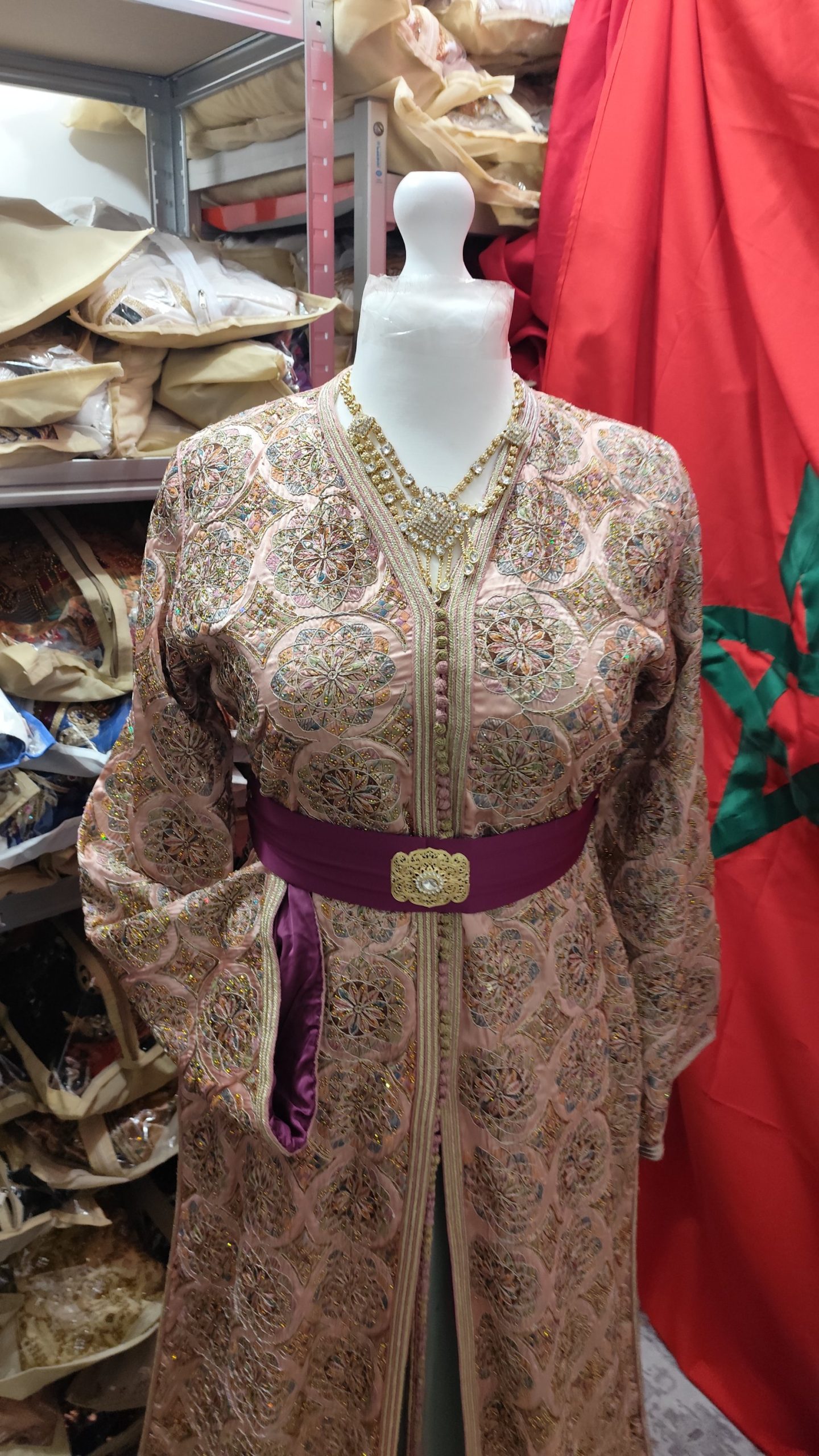 caftan marocain d occasion doublé – Image 6