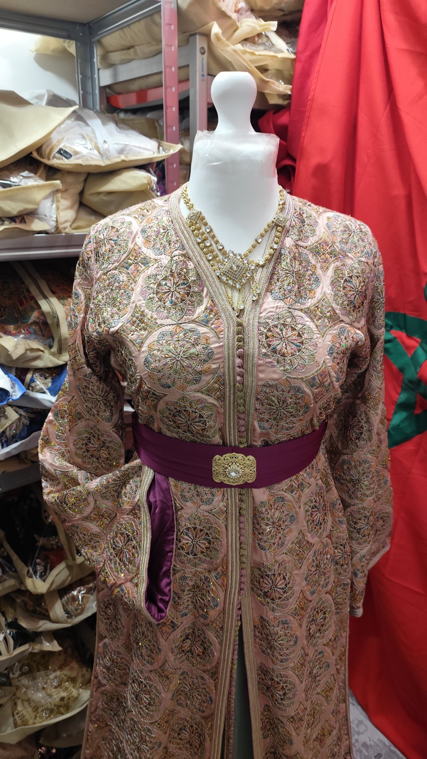 caftan marocain d occasion doublé – Image 5