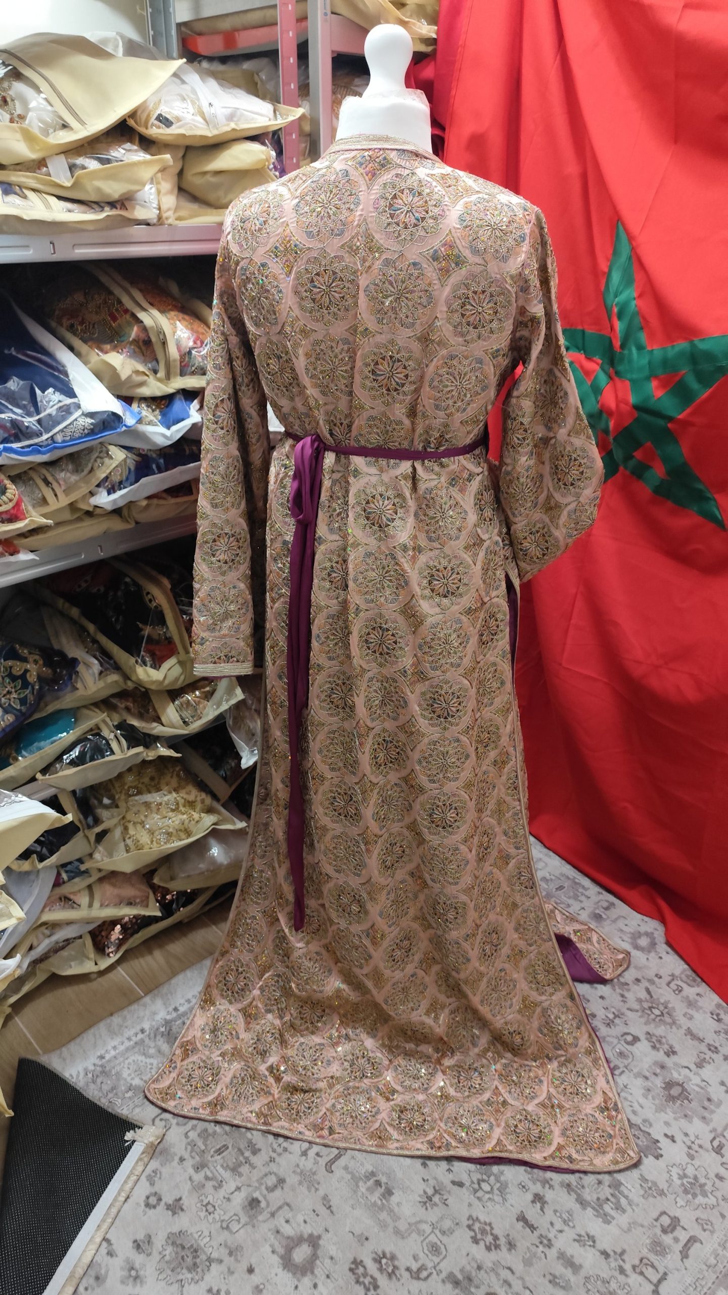 ✨ Ceinture en tissu – Ajustable & idéale pour caftans marocains – Image 2