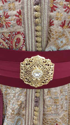 ✨ Ceinture en tissu – Ajustable & idéale pour caftans marocains