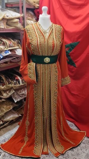 caftan marocain neuf doublé grande taille 75cm