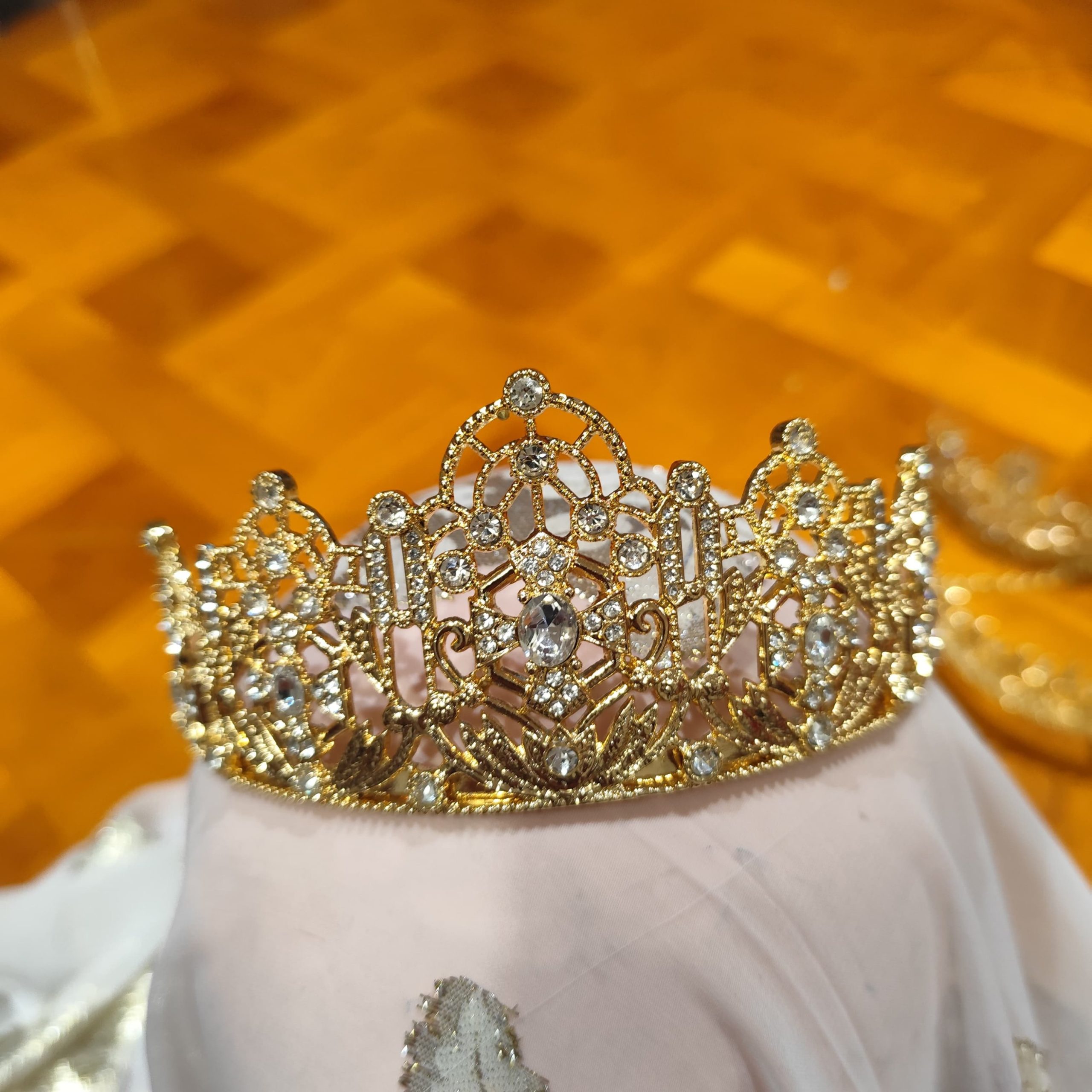 ✨ Taaj marocain doré – Couronne traditionnelle pour caftan & cérémonies – Image 5