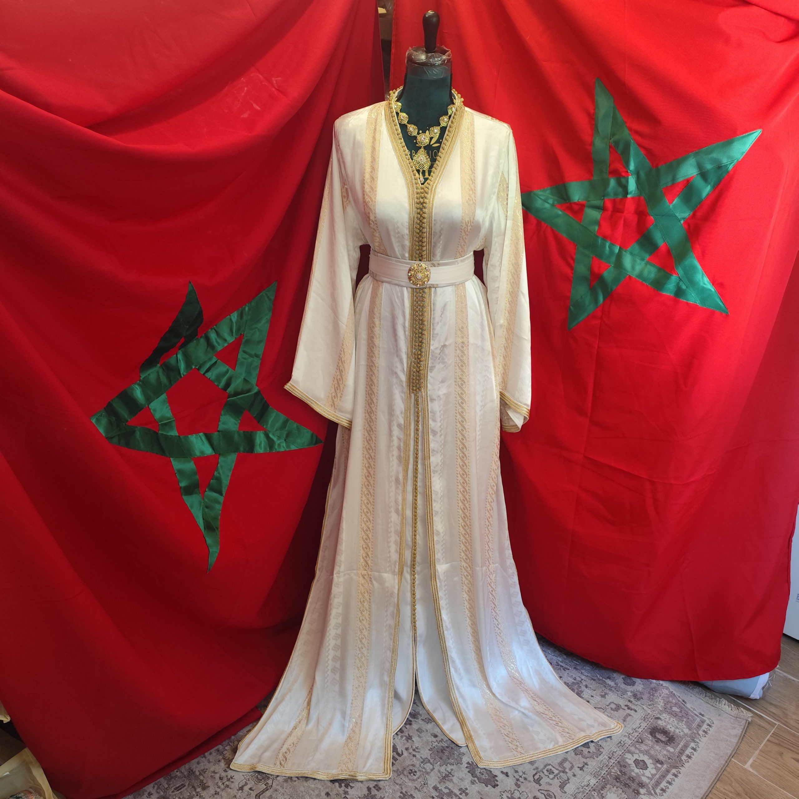 caftan marocain neuf avec ceinture – Image 10