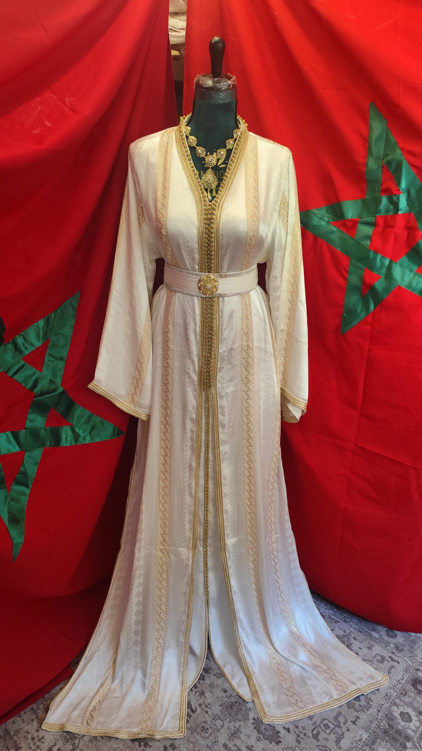 caftan marocain neuf avec ceinture – Image 8