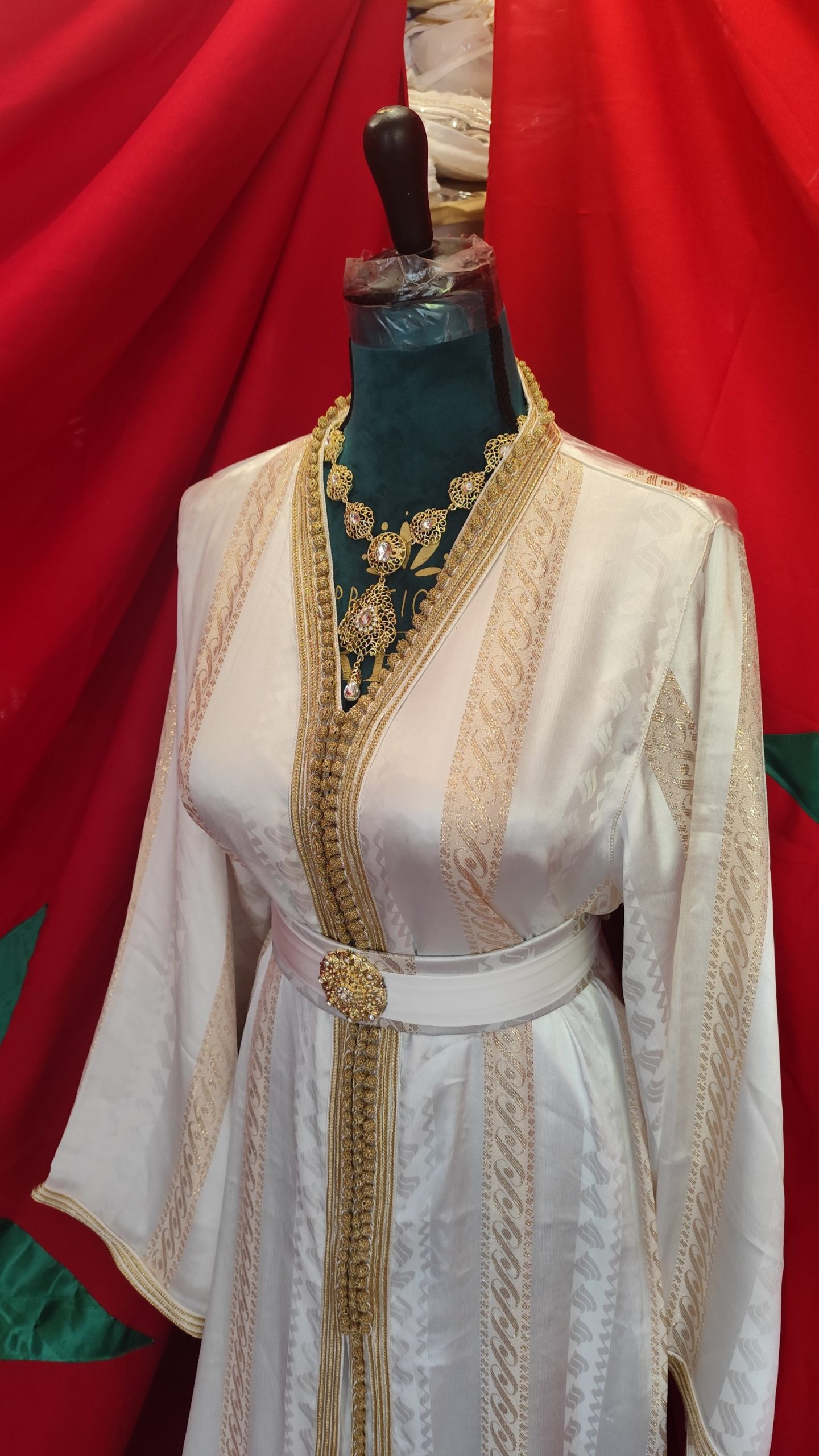 caftan marocain neuf avec ceinture – Image 3