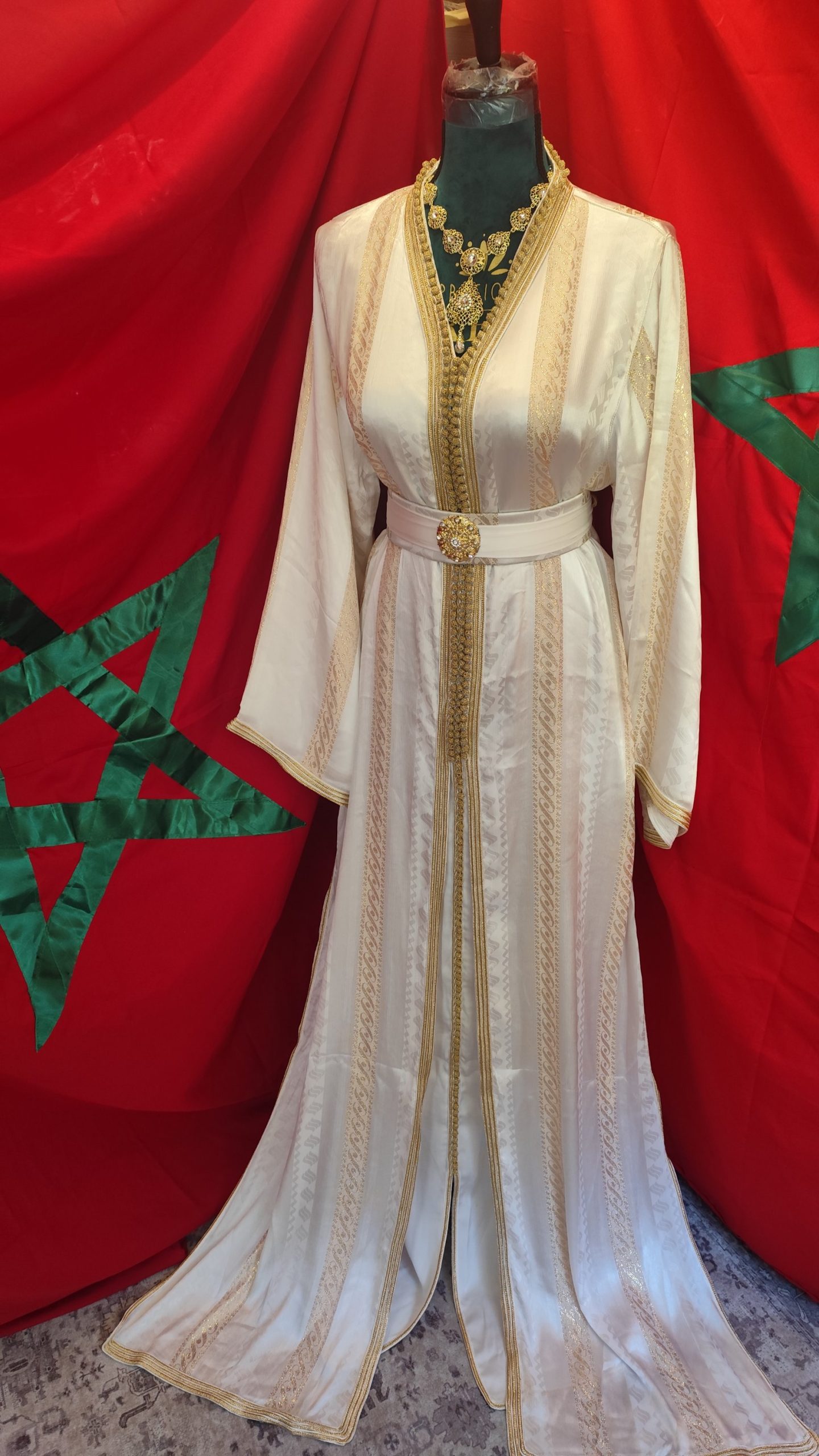 caftan marocain neuf avec ceinture – Image 6