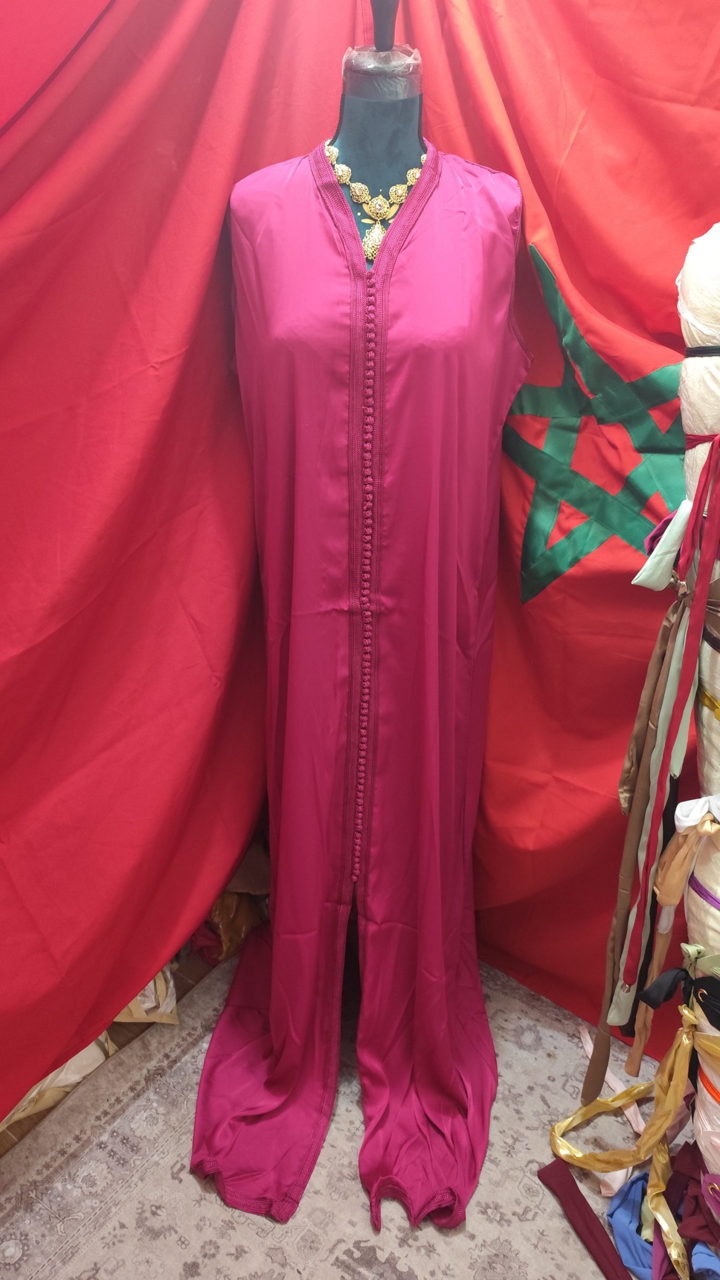 caftan marocain neuf grande taille sequins – Image 9