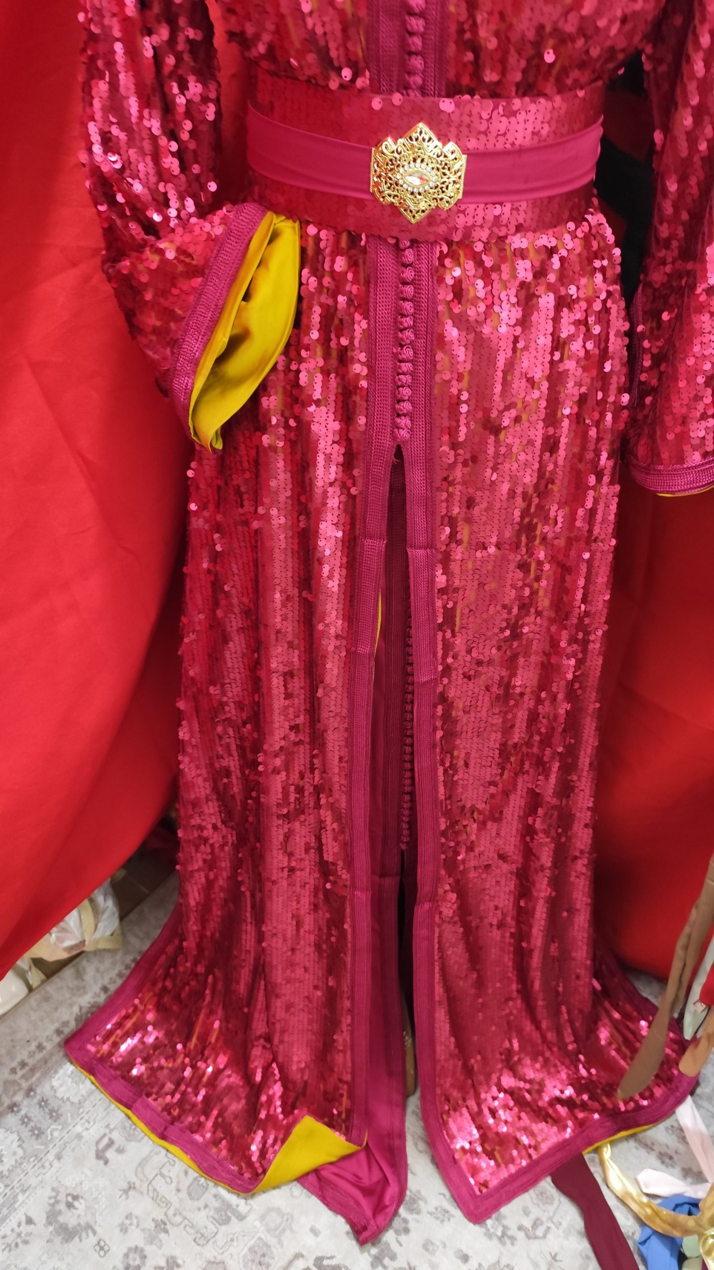caftan marocain neuf grande taille sequins – Image 6
