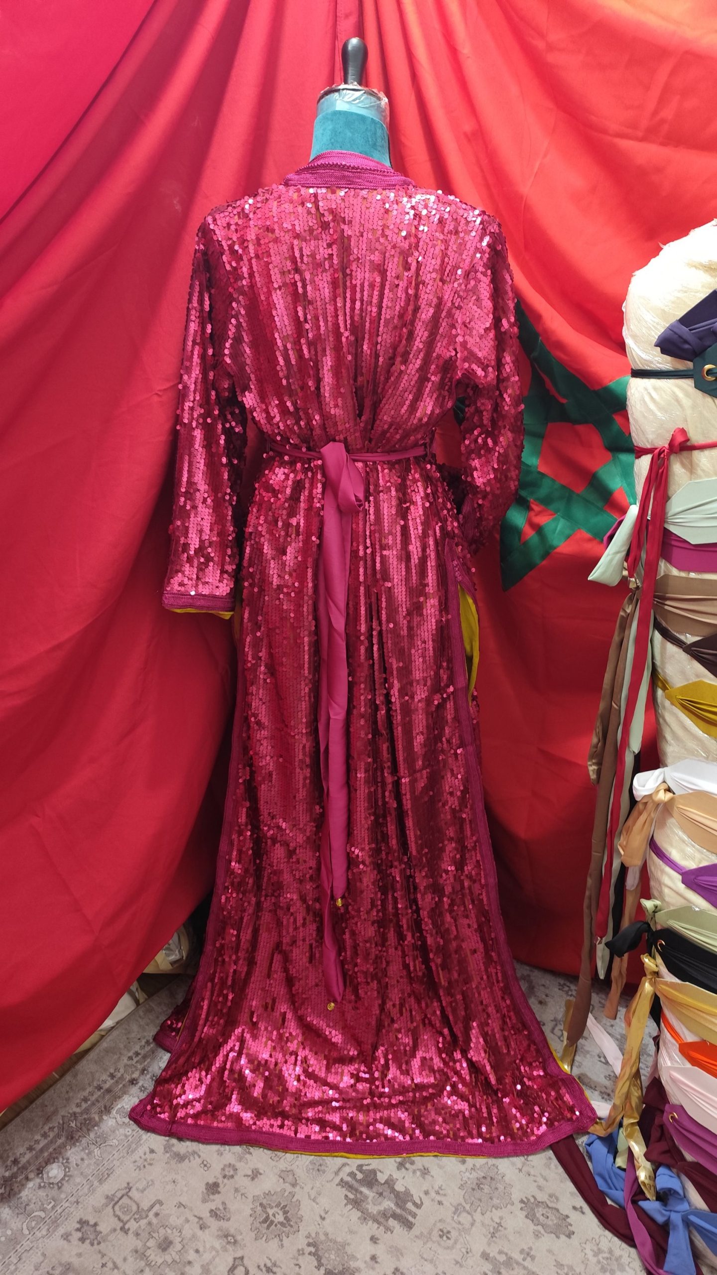 caftan marocain neuf grande taille sequins – Image 5