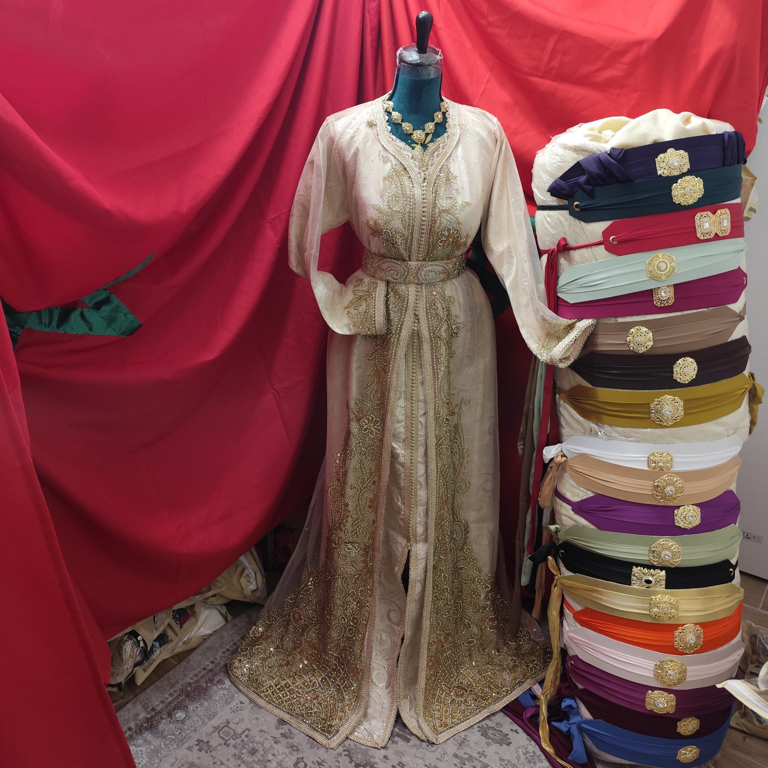 caftan marocain neuf avec ceinture – Image 12