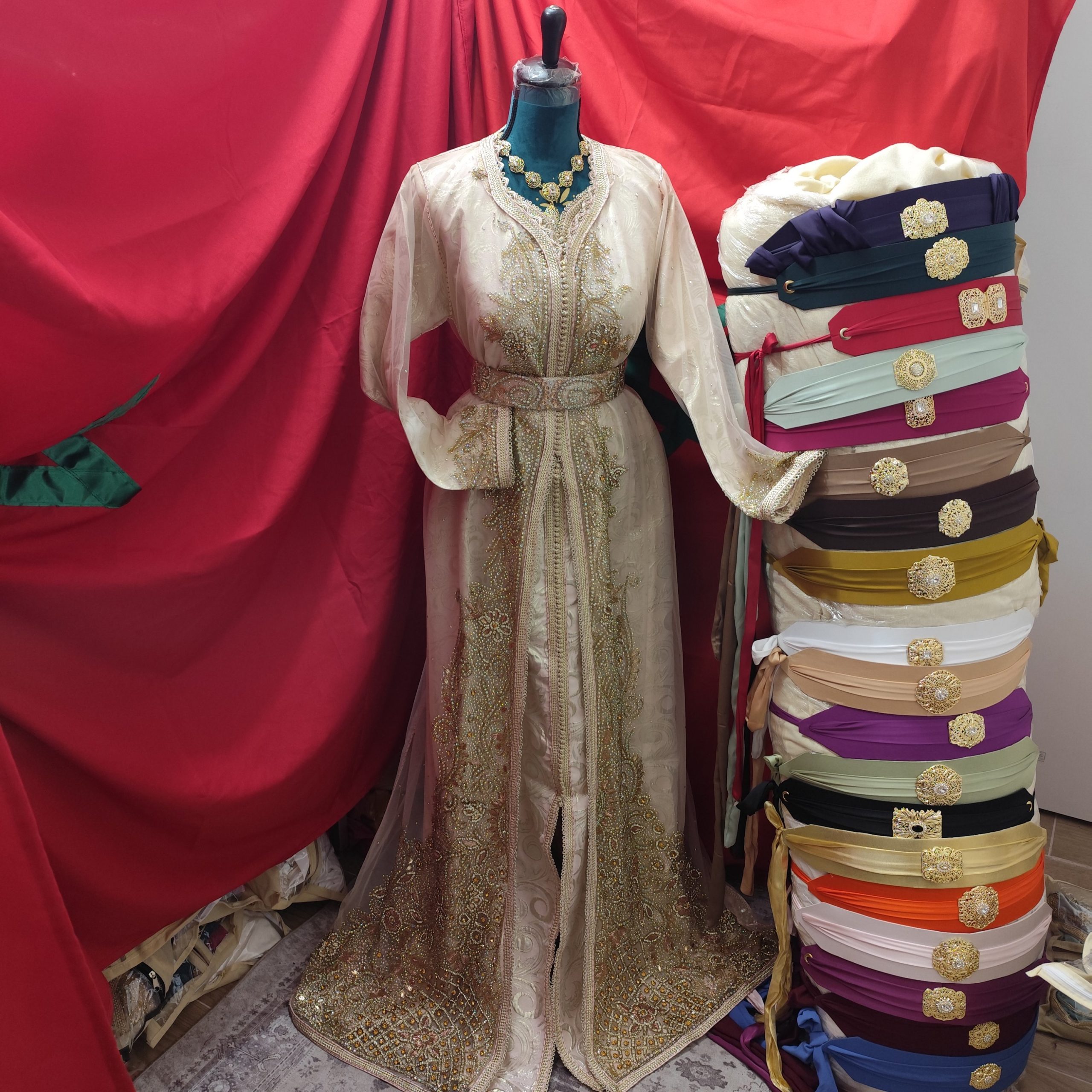 caftan marocain neuf avec ceinture – Image 14