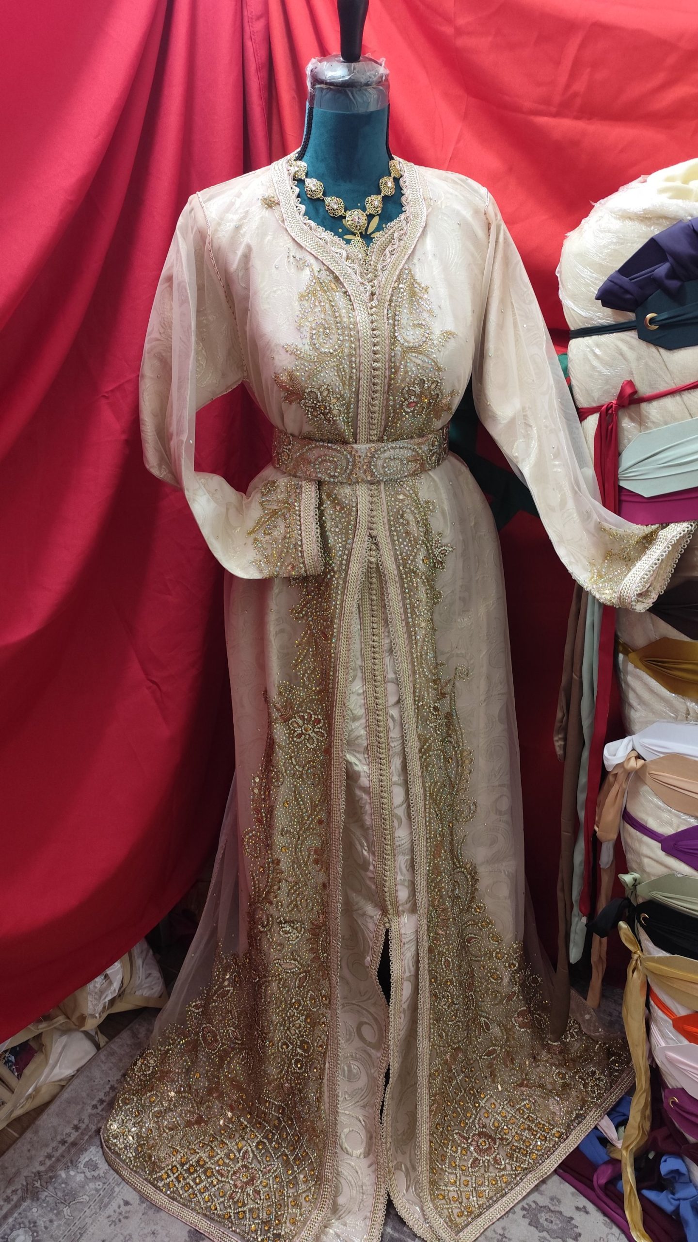 caftan marocain neuf avec ceinture – Image 10
