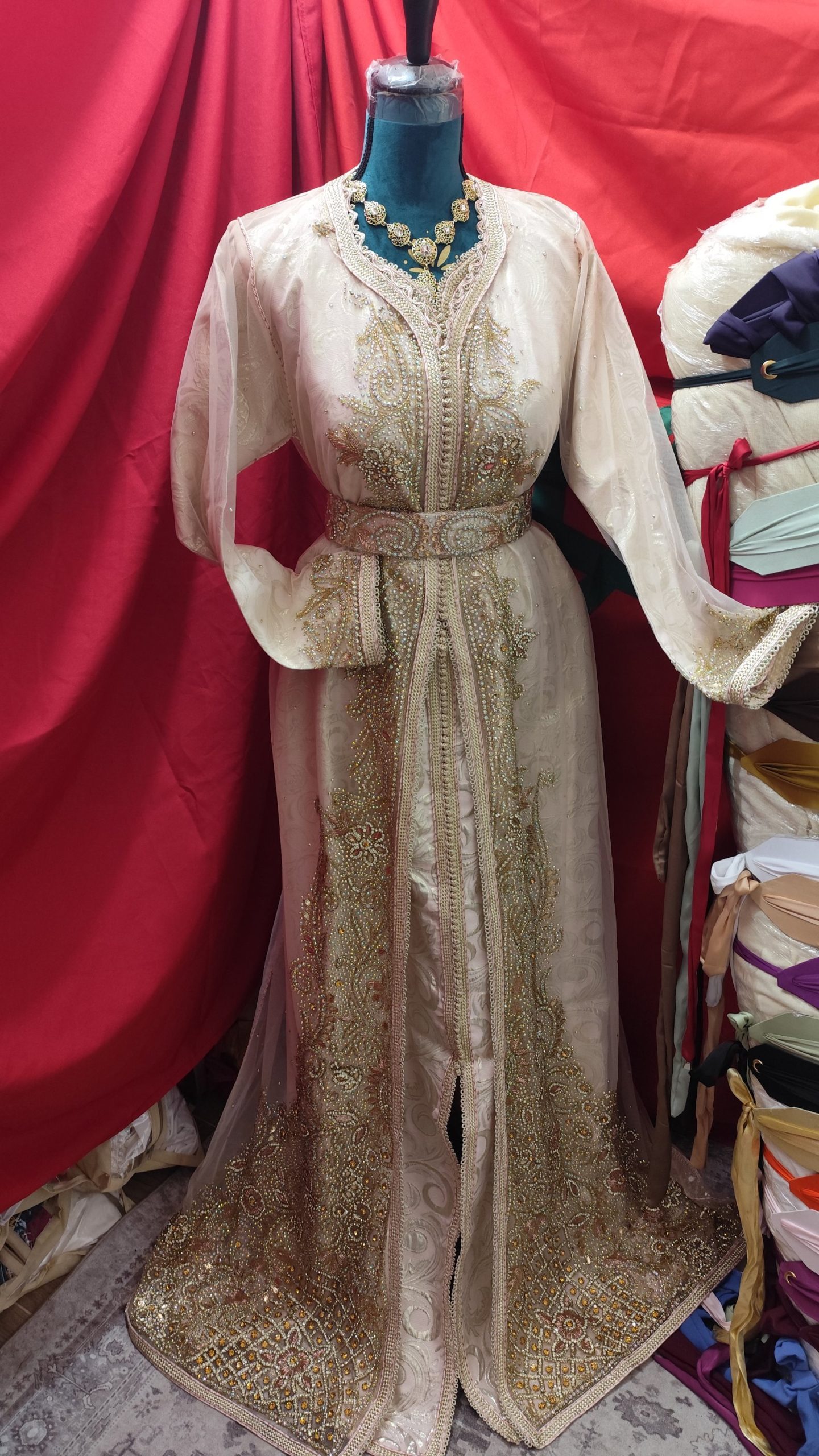 caftan marocain neuf avec ceinture – Image 7