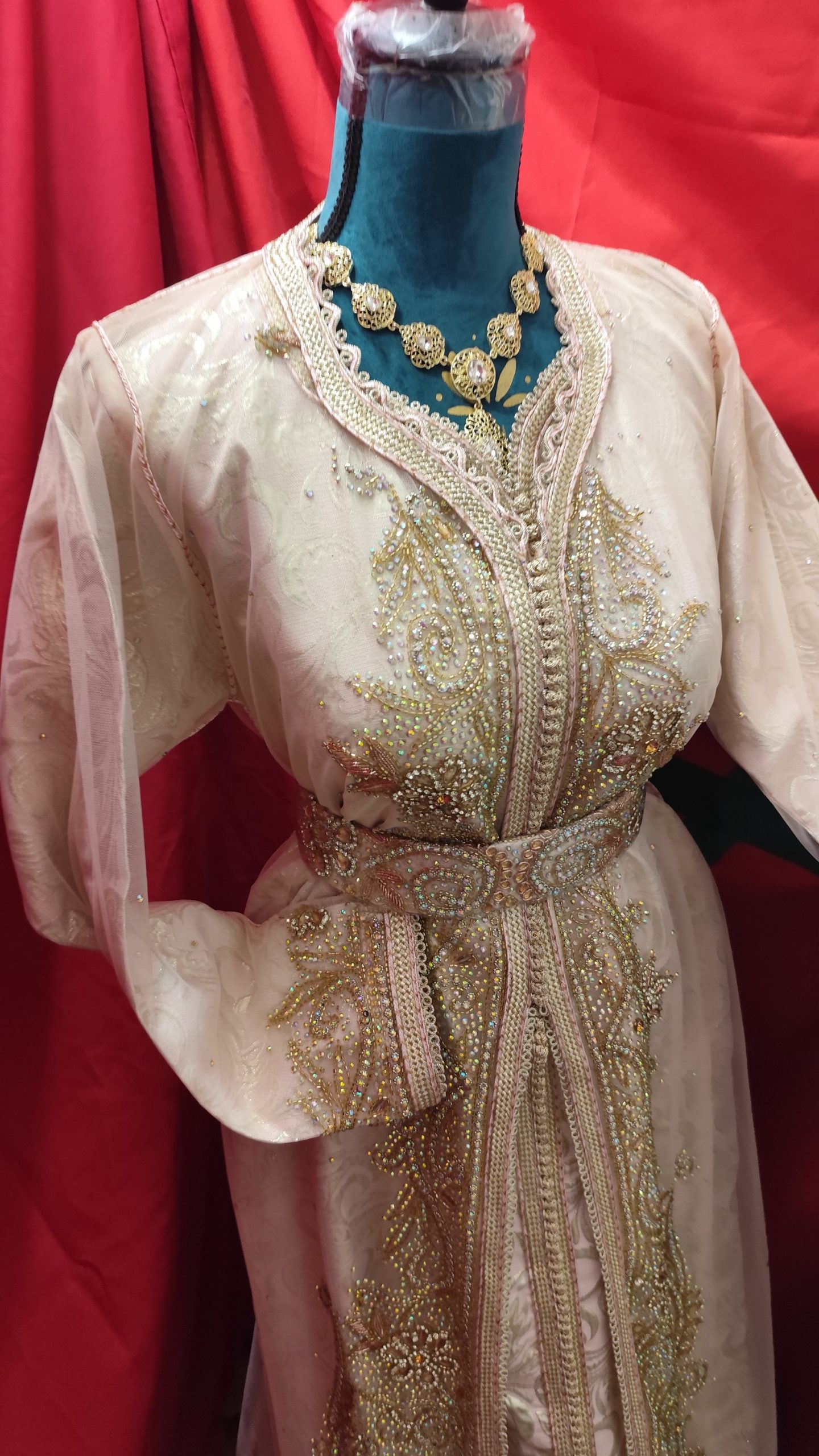 caftan marocain neuf avec ceinture – Image 4
