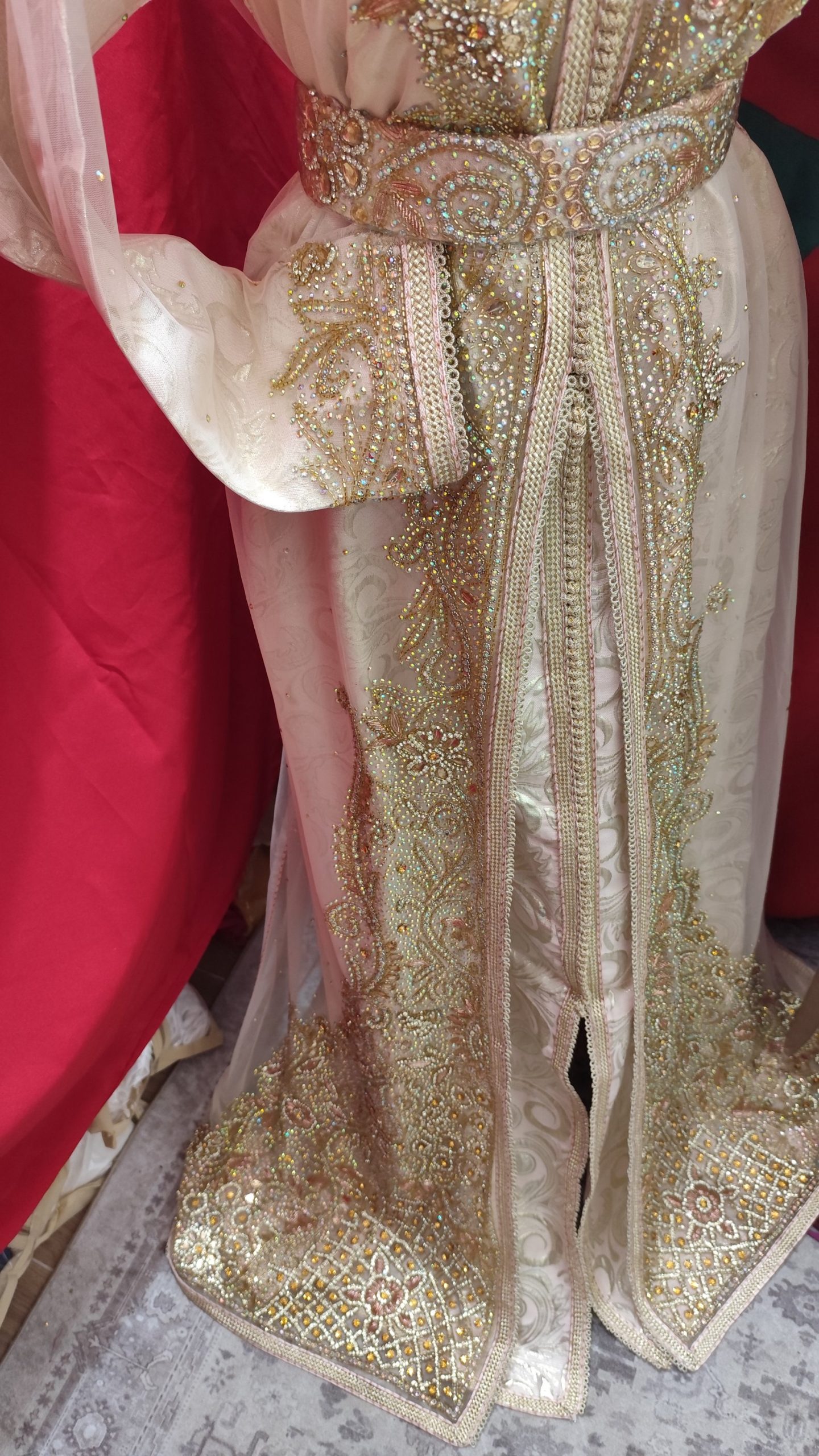 caftan marocain neuf avec ceinture – Image 3