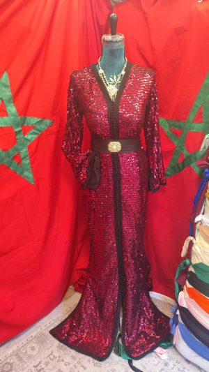 caftan marocain d occasion sirène taille S