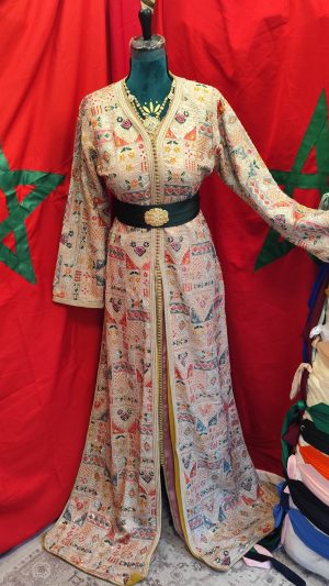 caftan marocain sari d occasion doublé
