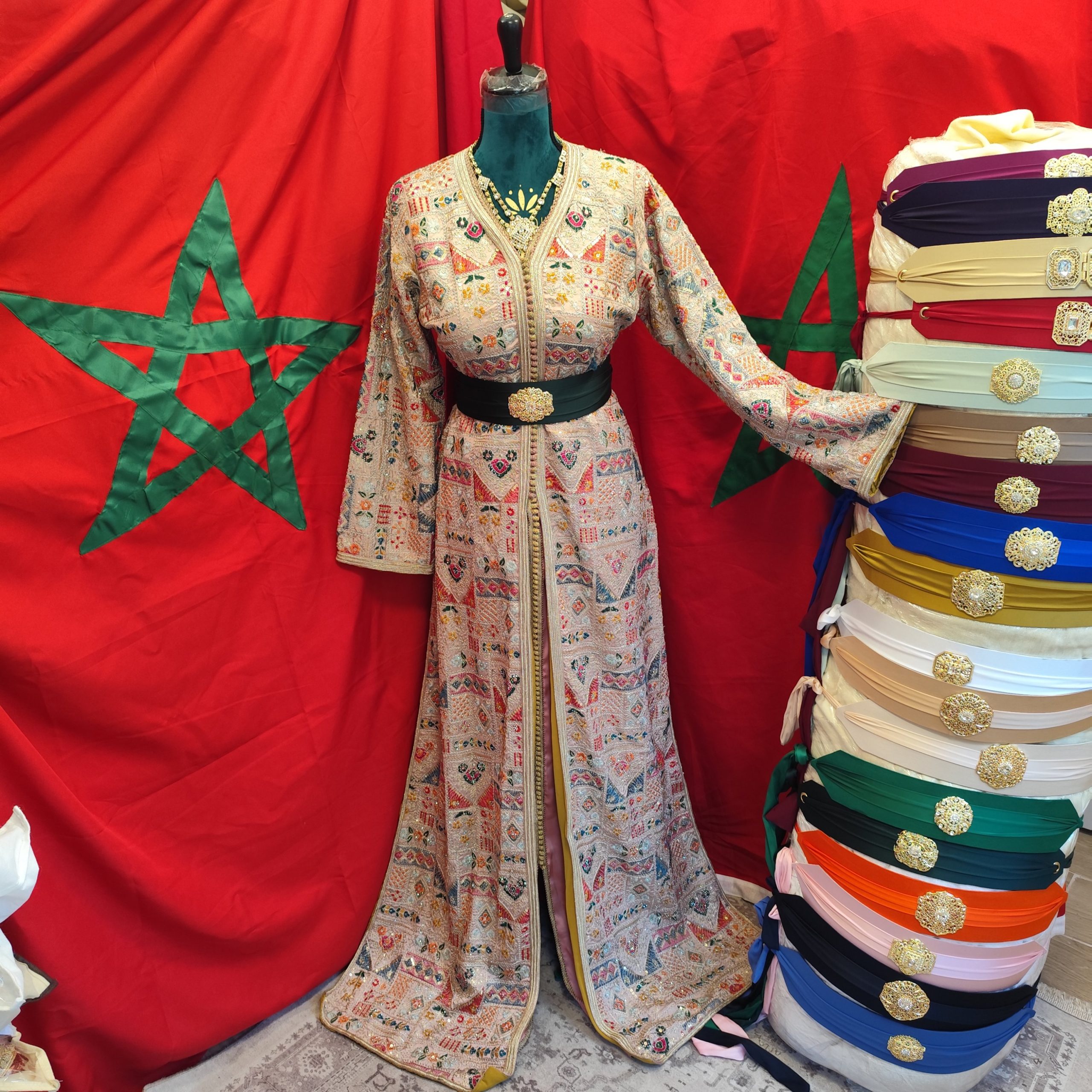 caftan marocain sari d occasion doublé