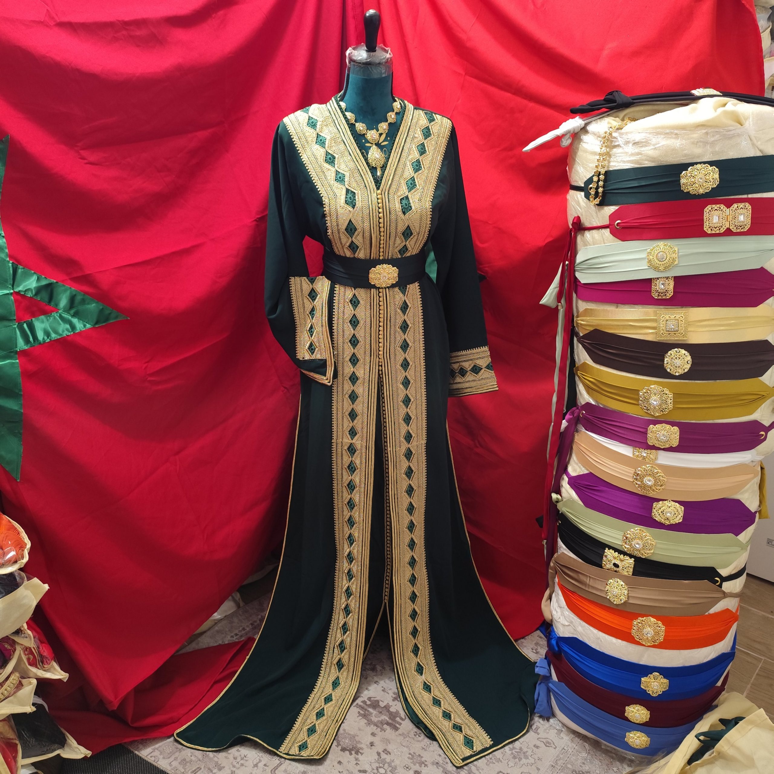 caftan marocain neuf avec ceinture – Image 11