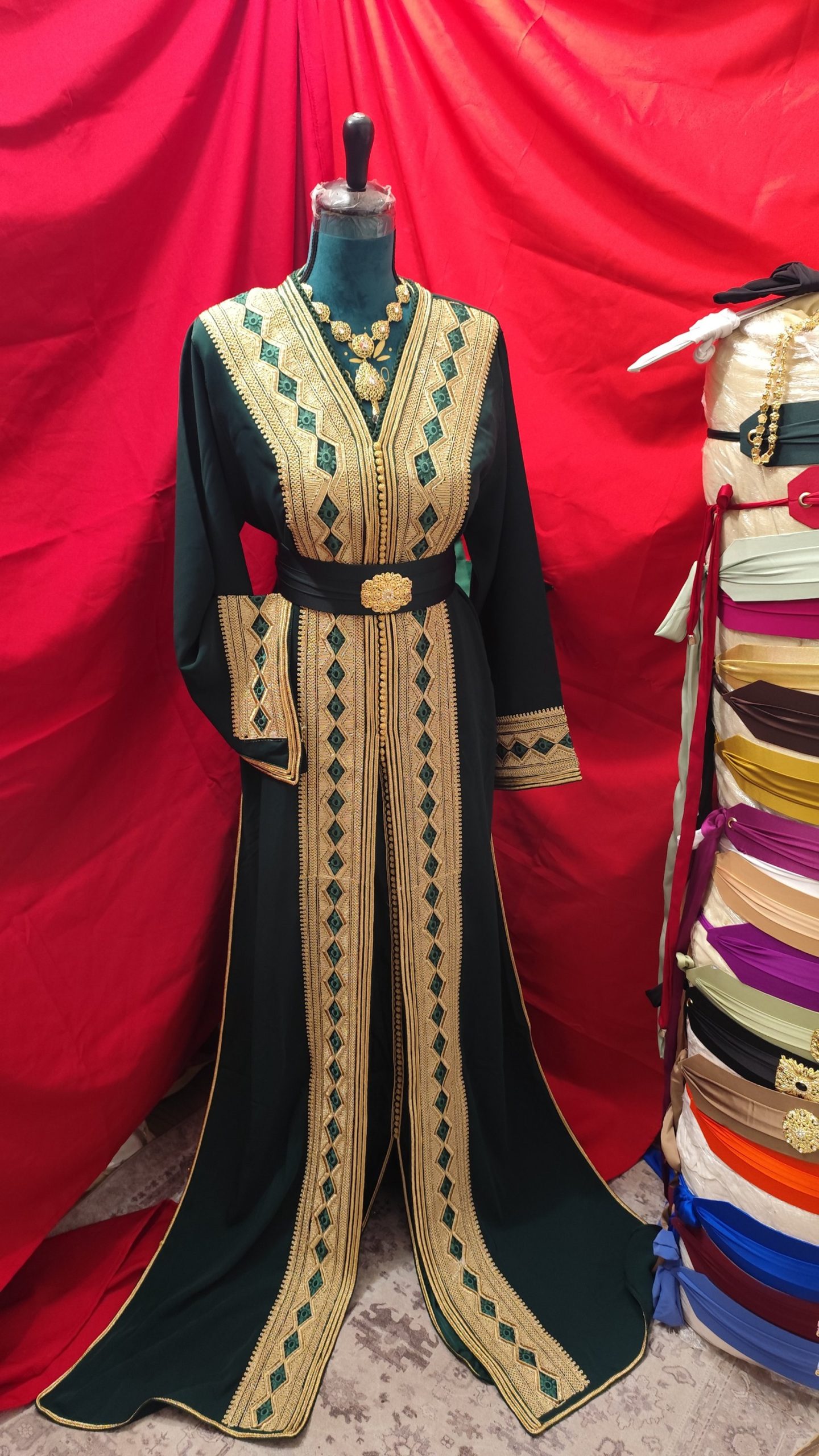 caftan marocain neuf avec ceinture – Image 4