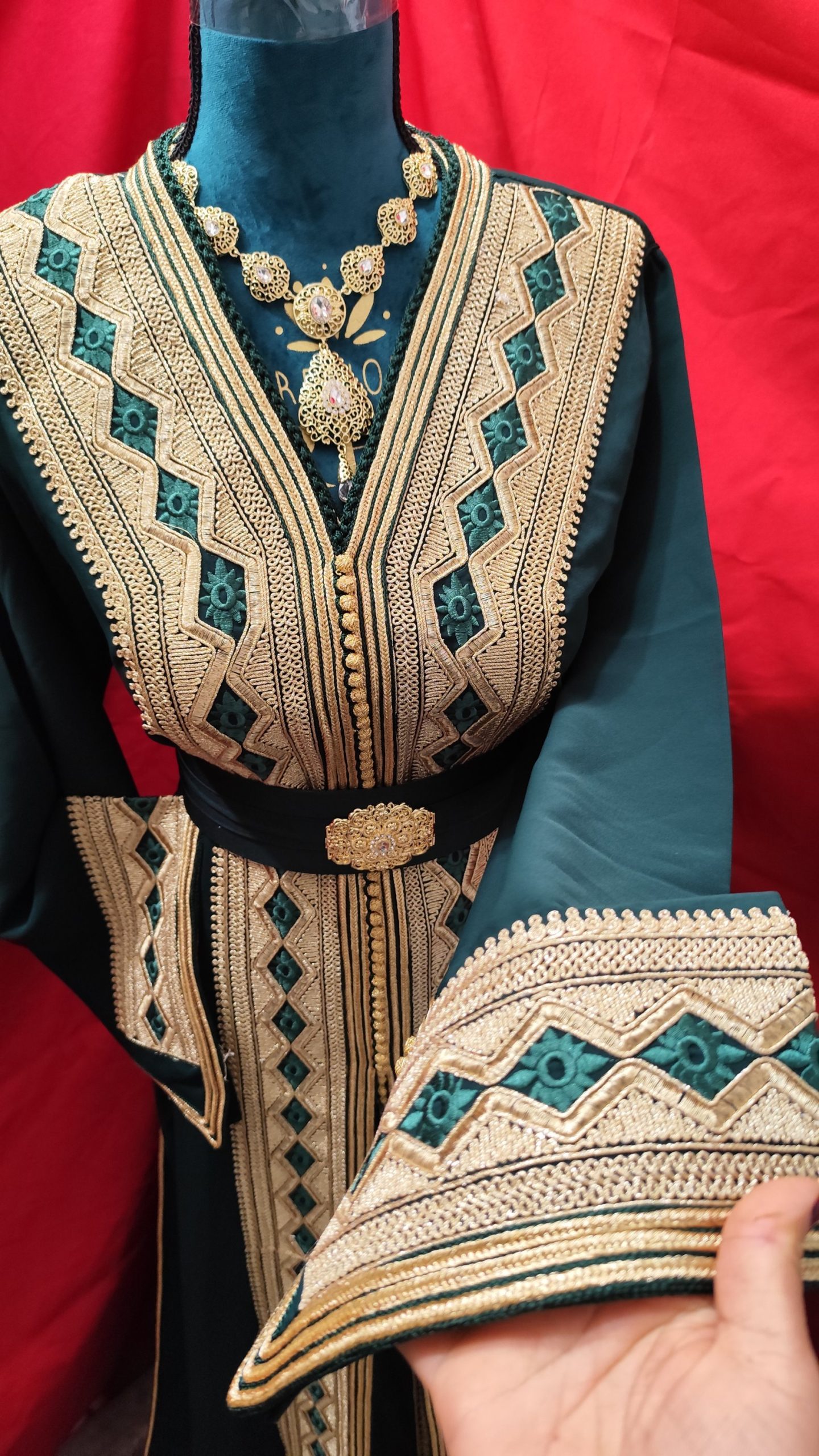 caftan marocain neuf avec ceinture – Image 10