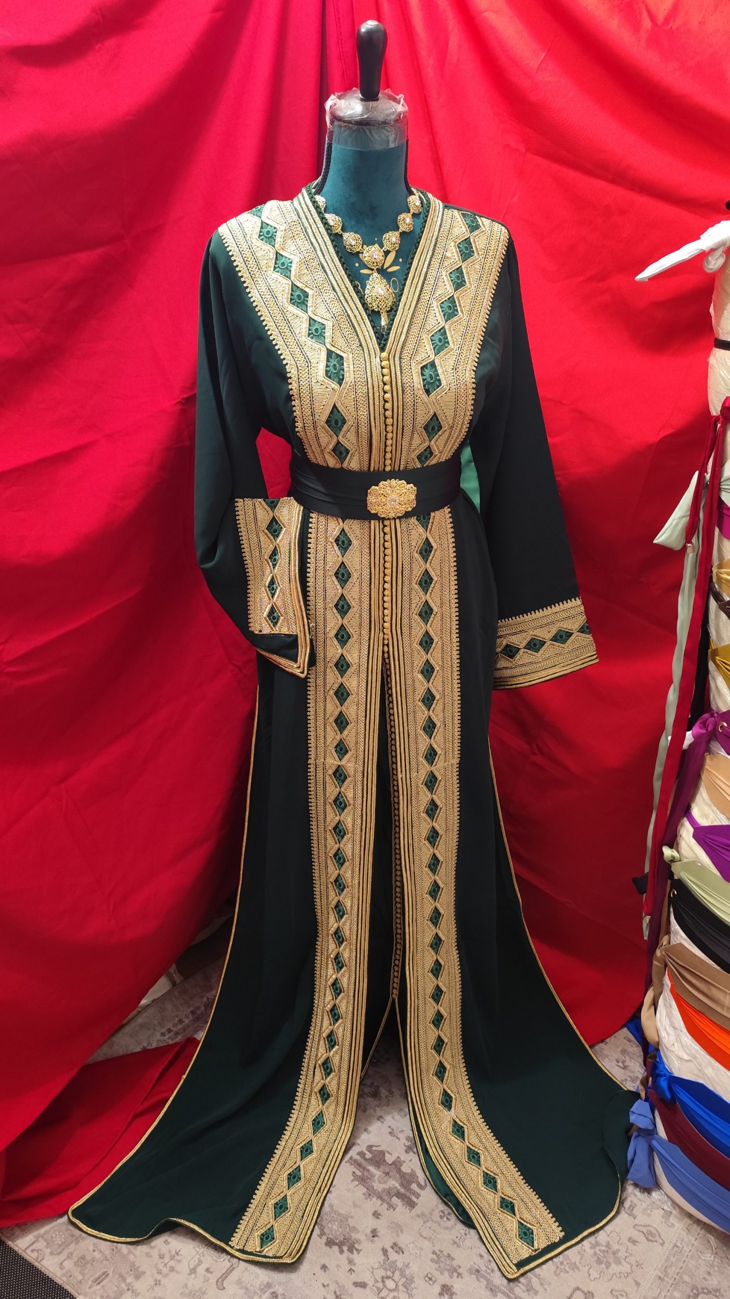 caftan marocain neuf avec ceinture – Image 3