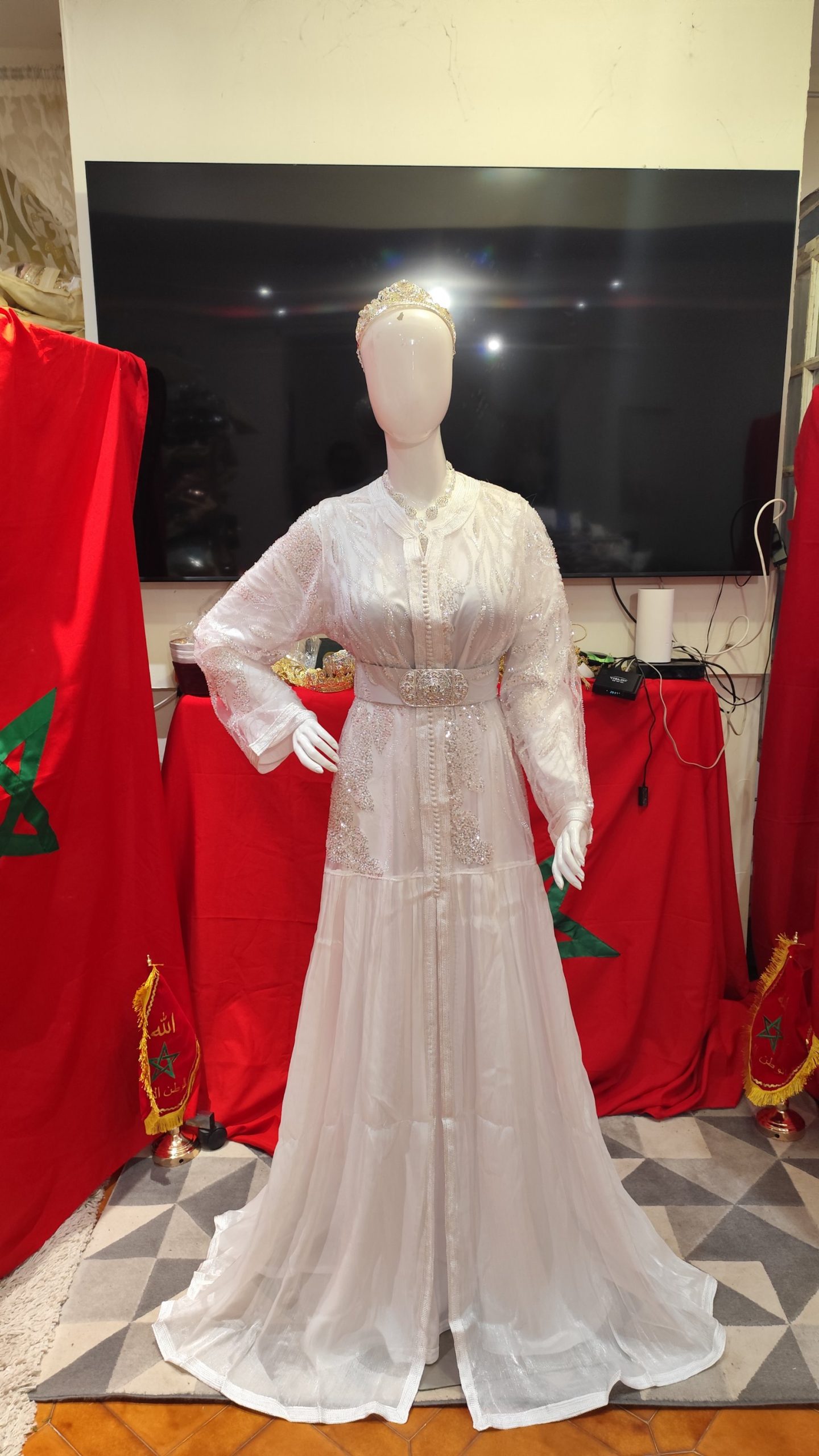 caftan marocain neuf avec ceinture – Image 2