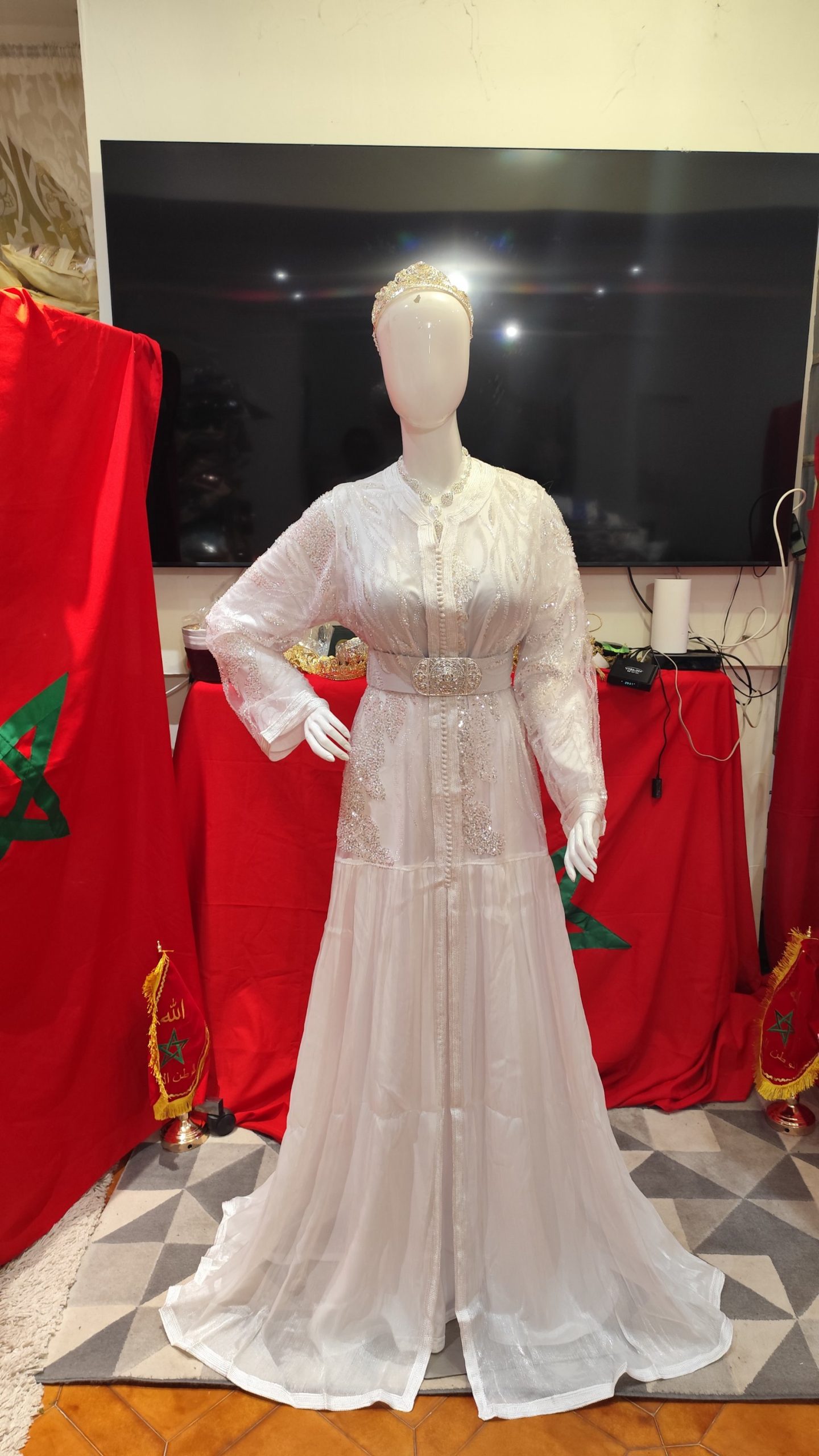 caftan marocain neuf avec ceinture – Image 5