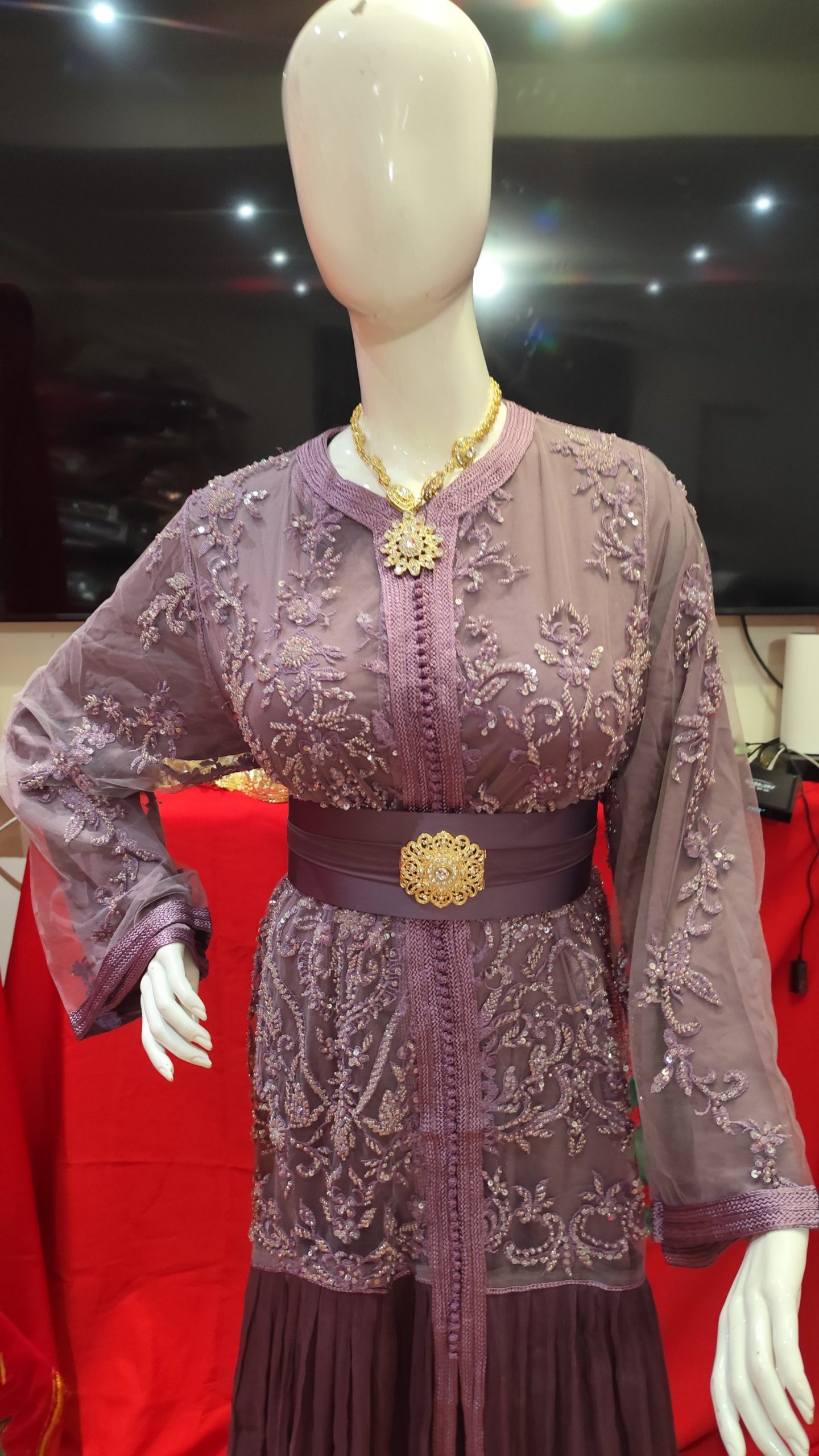 caftan marocain neuf avec ceinture – Image 11