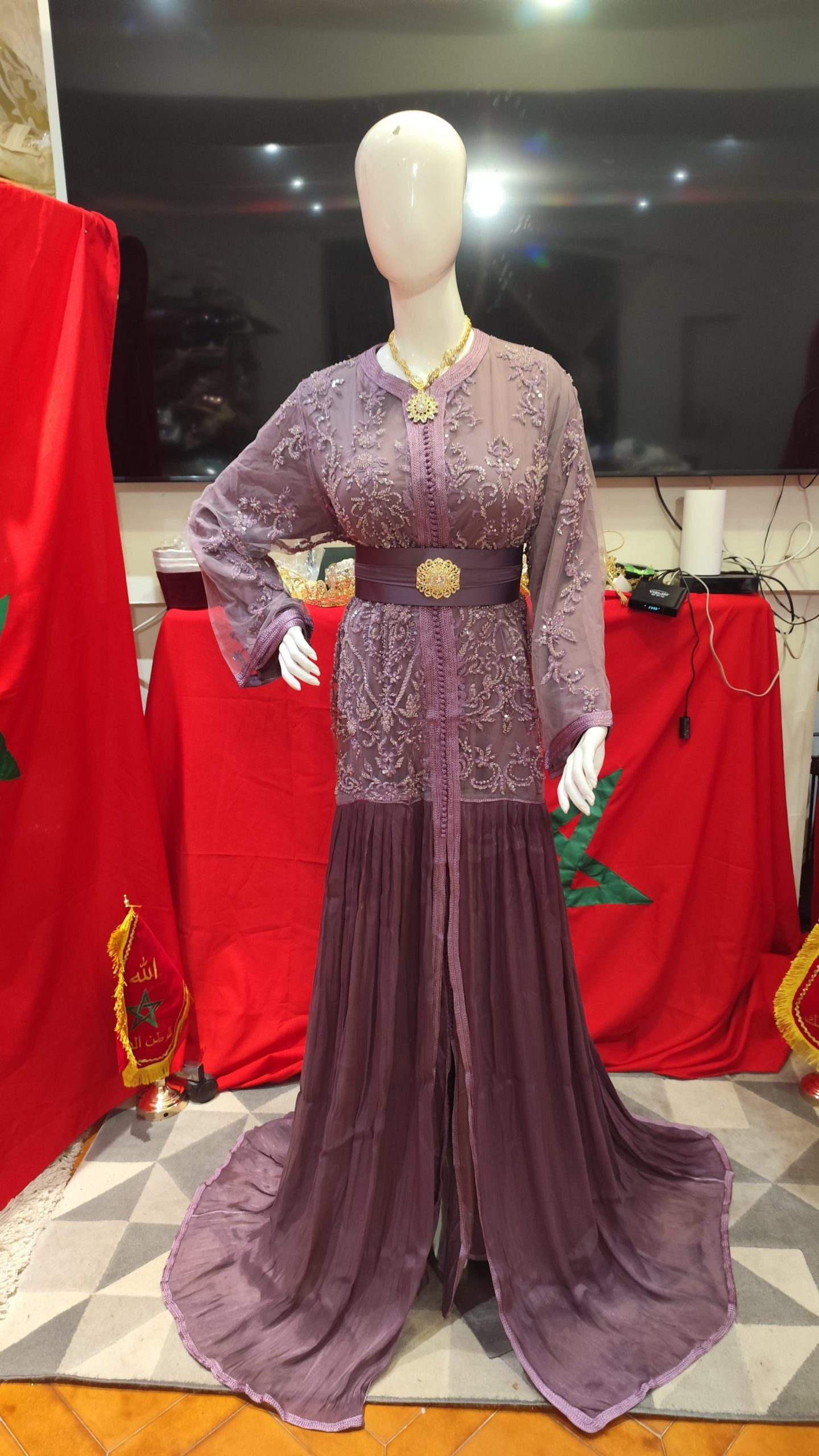 caftan marocain neuf avec ceinture – Image 10